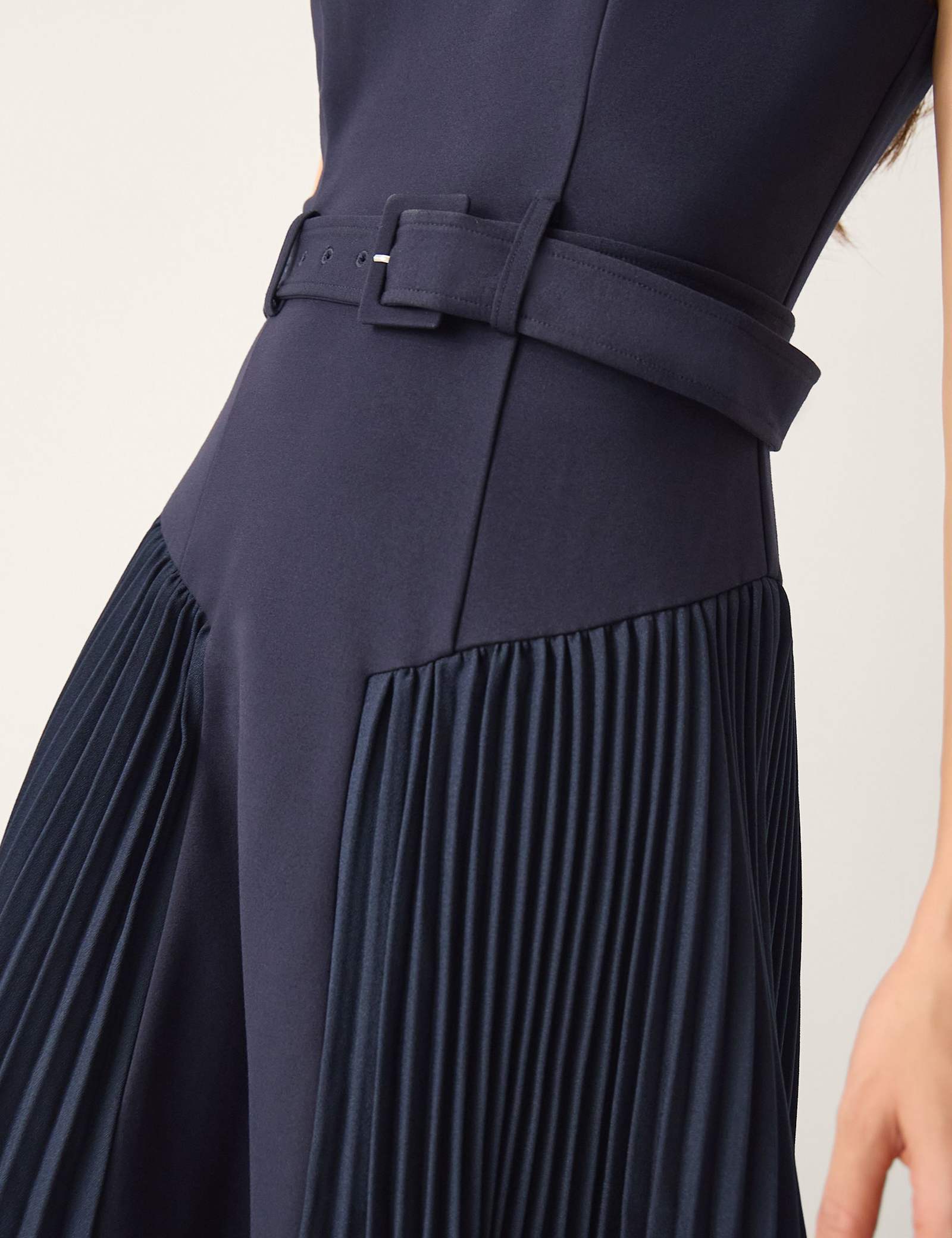 Pleated Mini Skater Dress - image 4