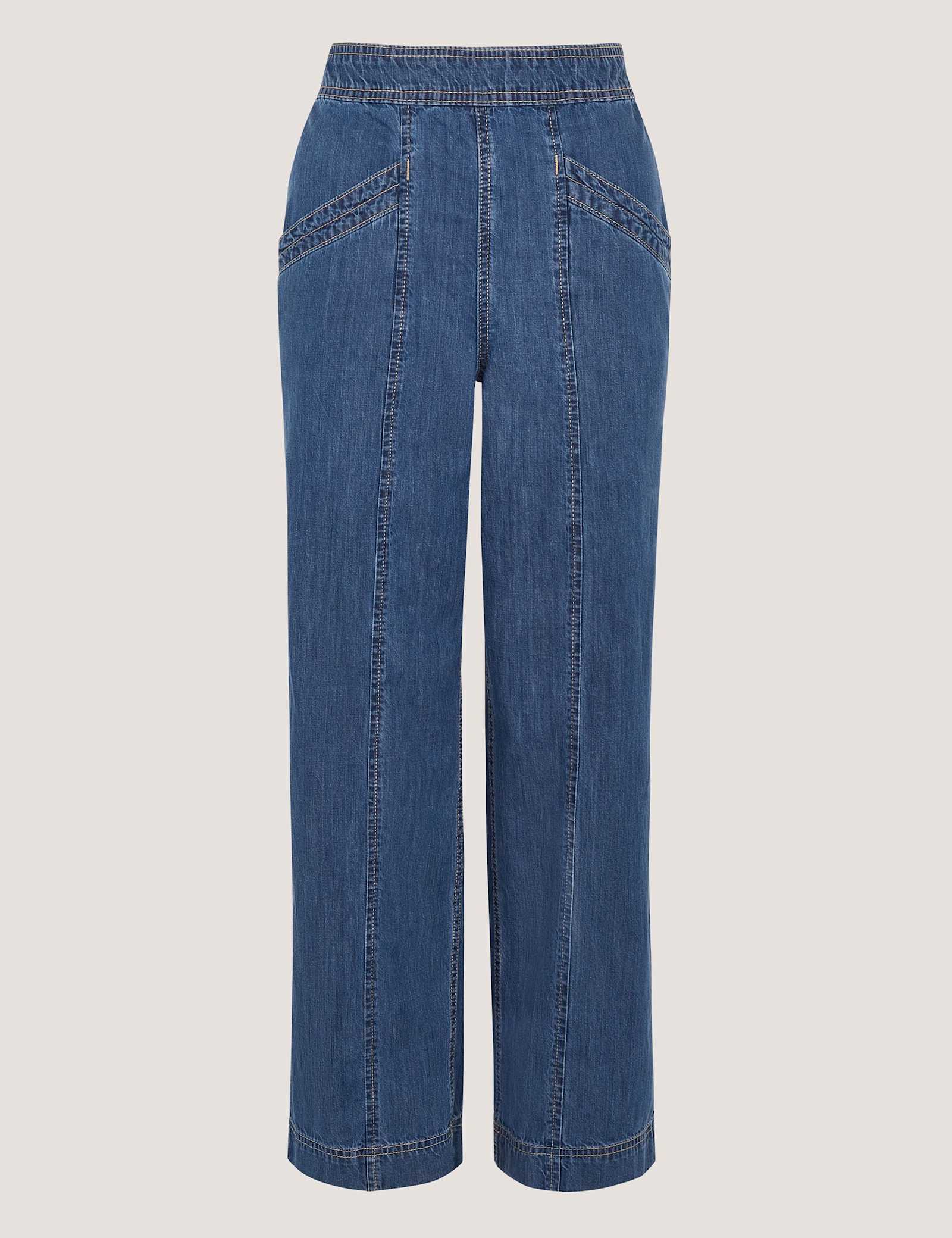 High Waisted Wide Leg Cropped Jeans - image 1