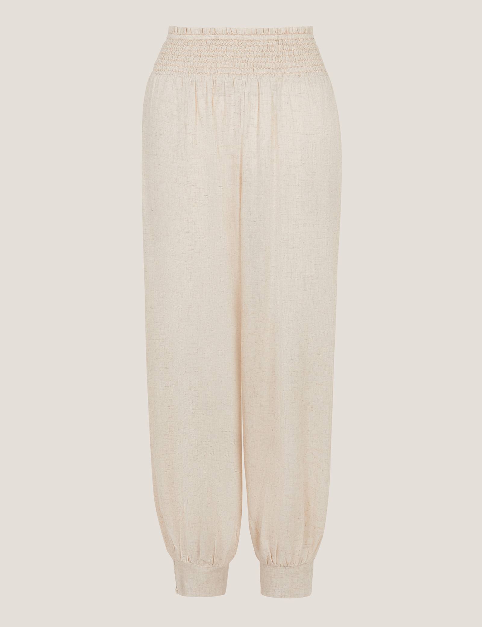 Pull On Relaxed Trousers with Linen - image 1