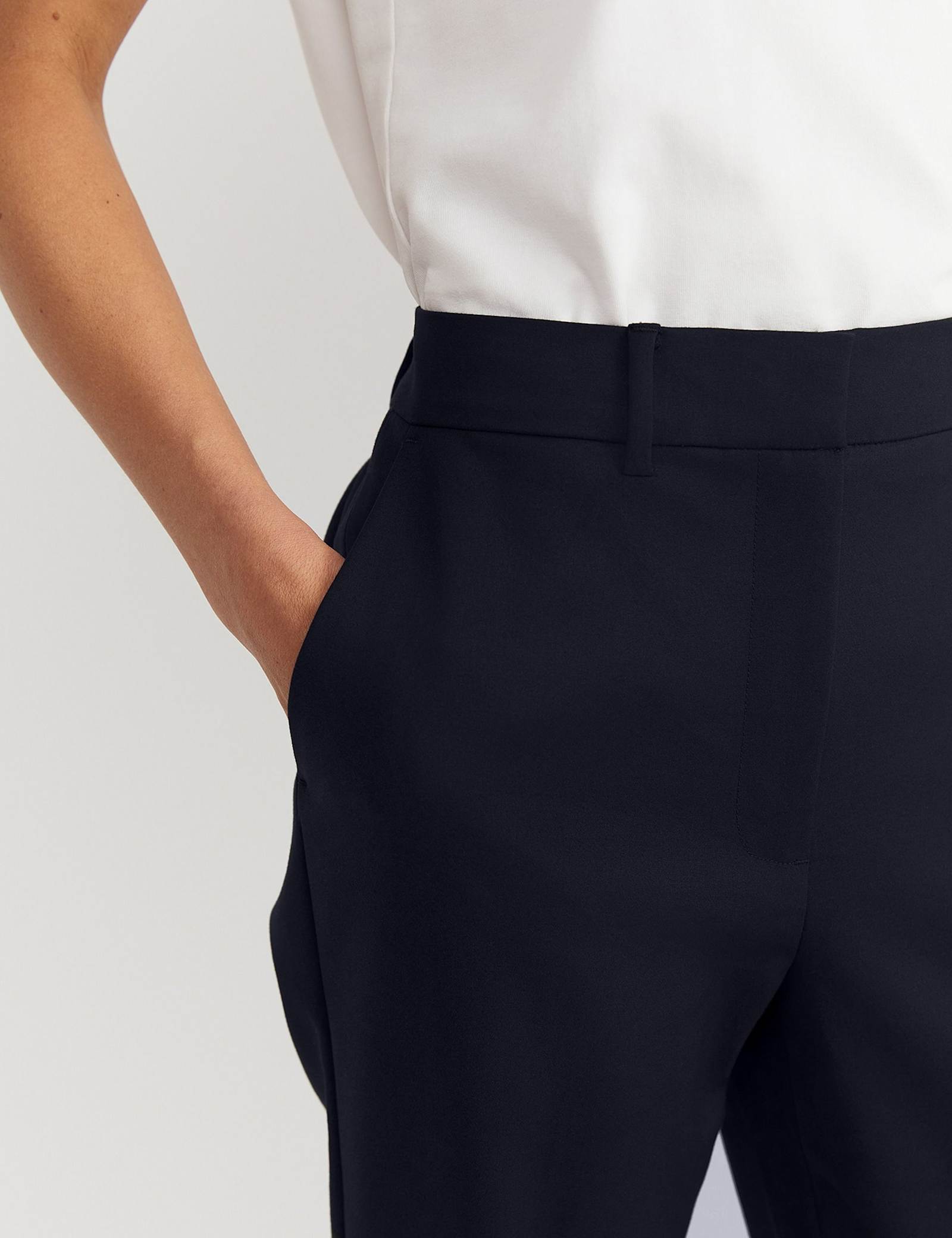 Cotton Rich Straight Leg Trousers - image 3