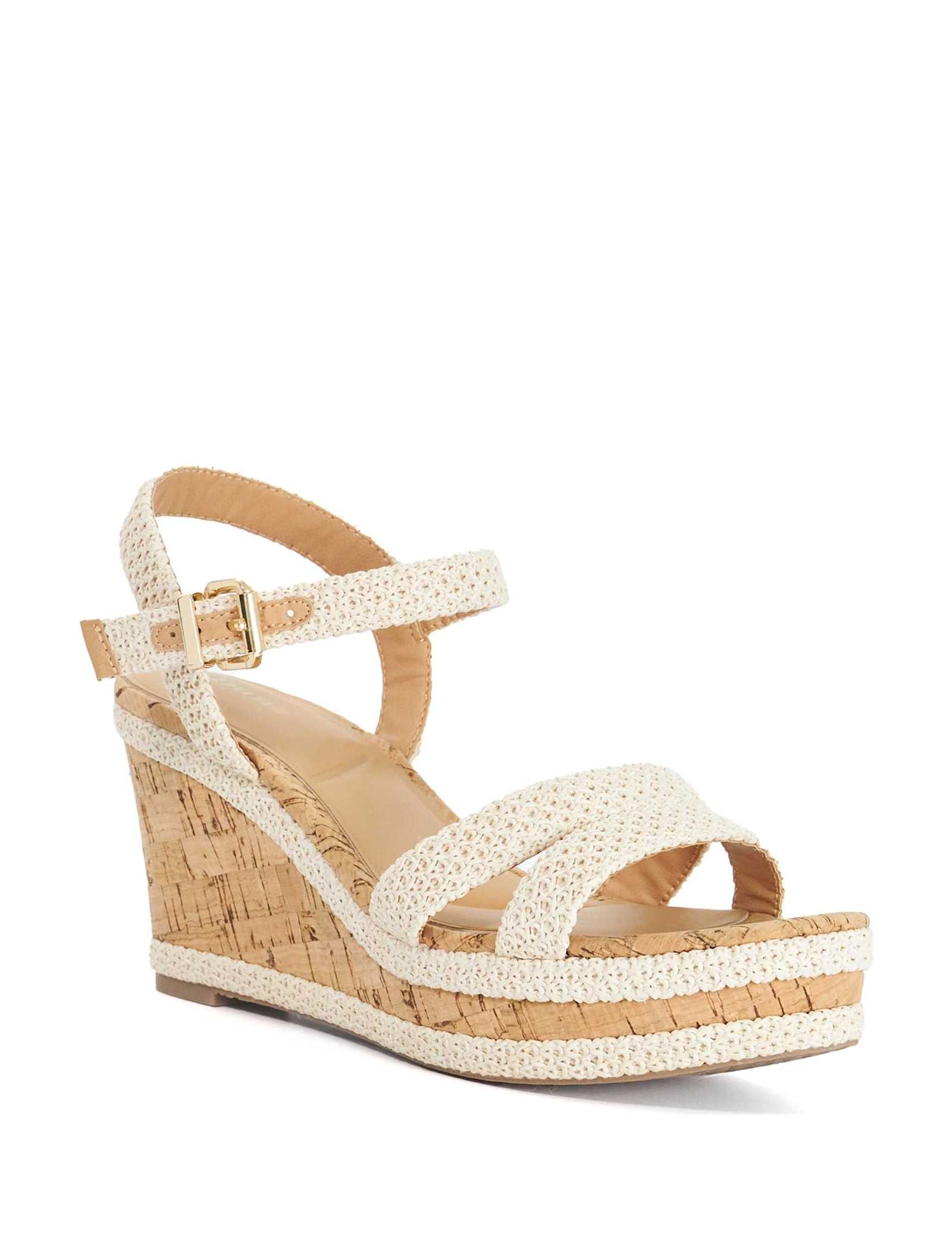 Wide Fit Buckle Wedge Sandals - image 3