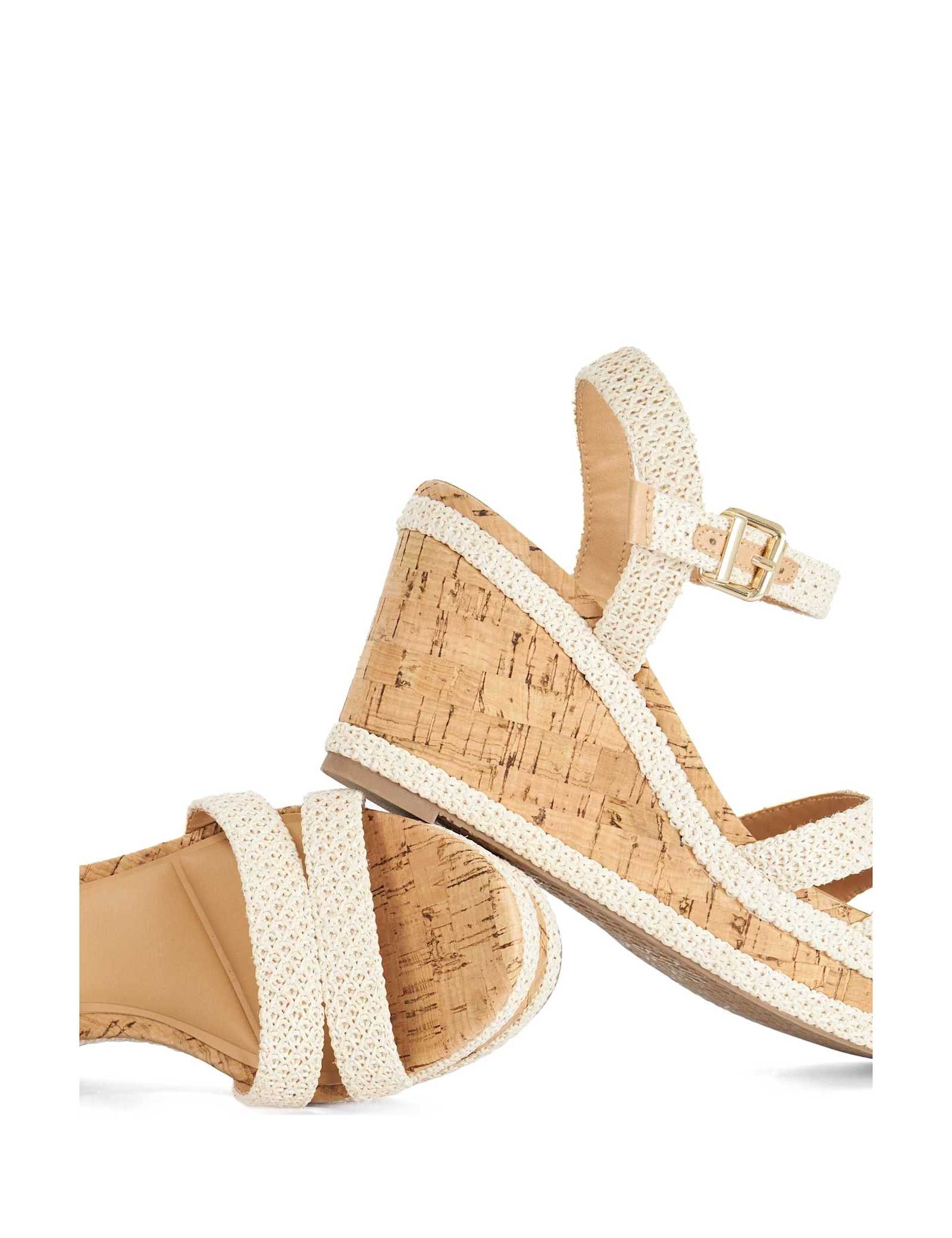 Wide Fit Buckle Wedge Sandals - image 4