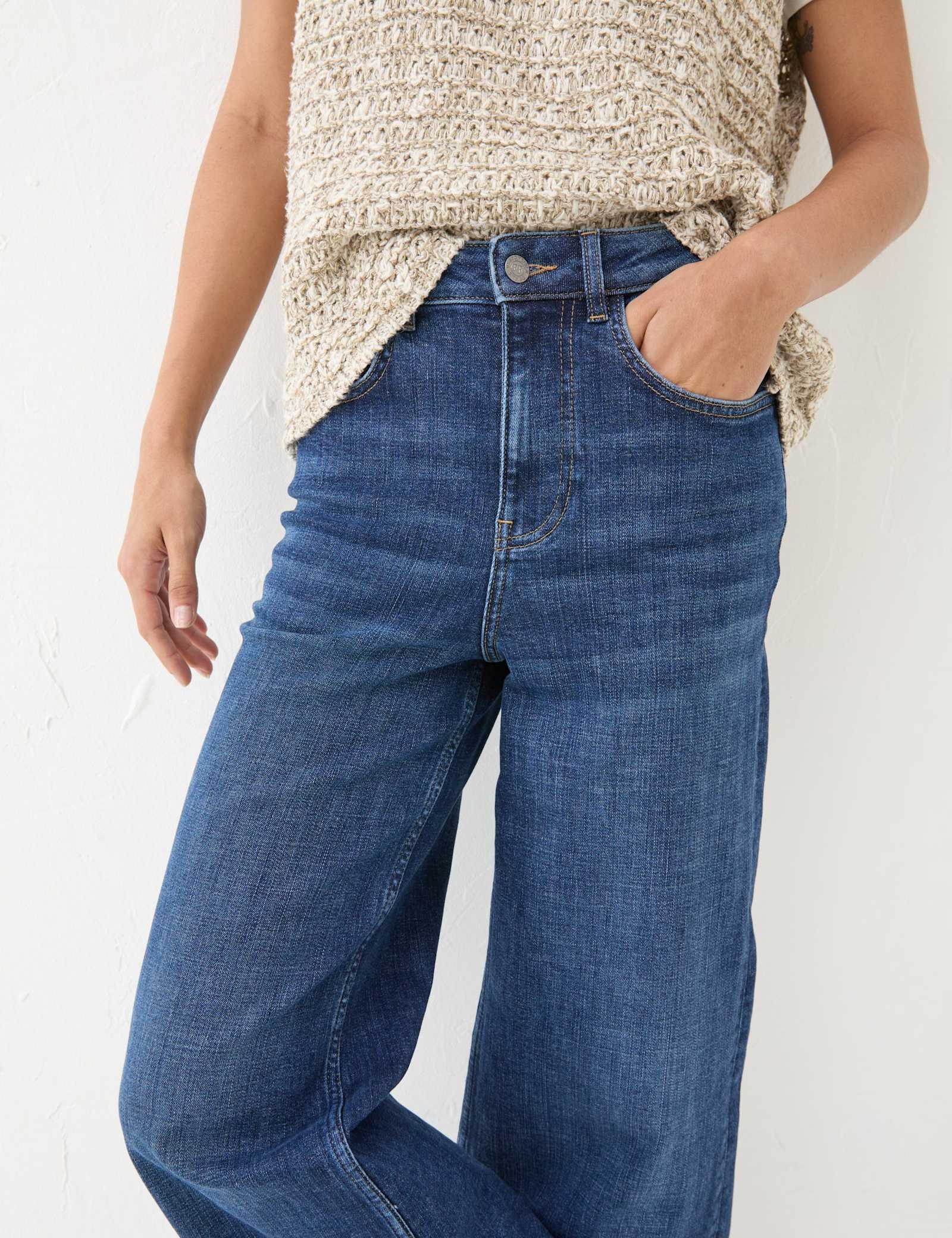 Mid Rise Wide Leg Jeans - image 5