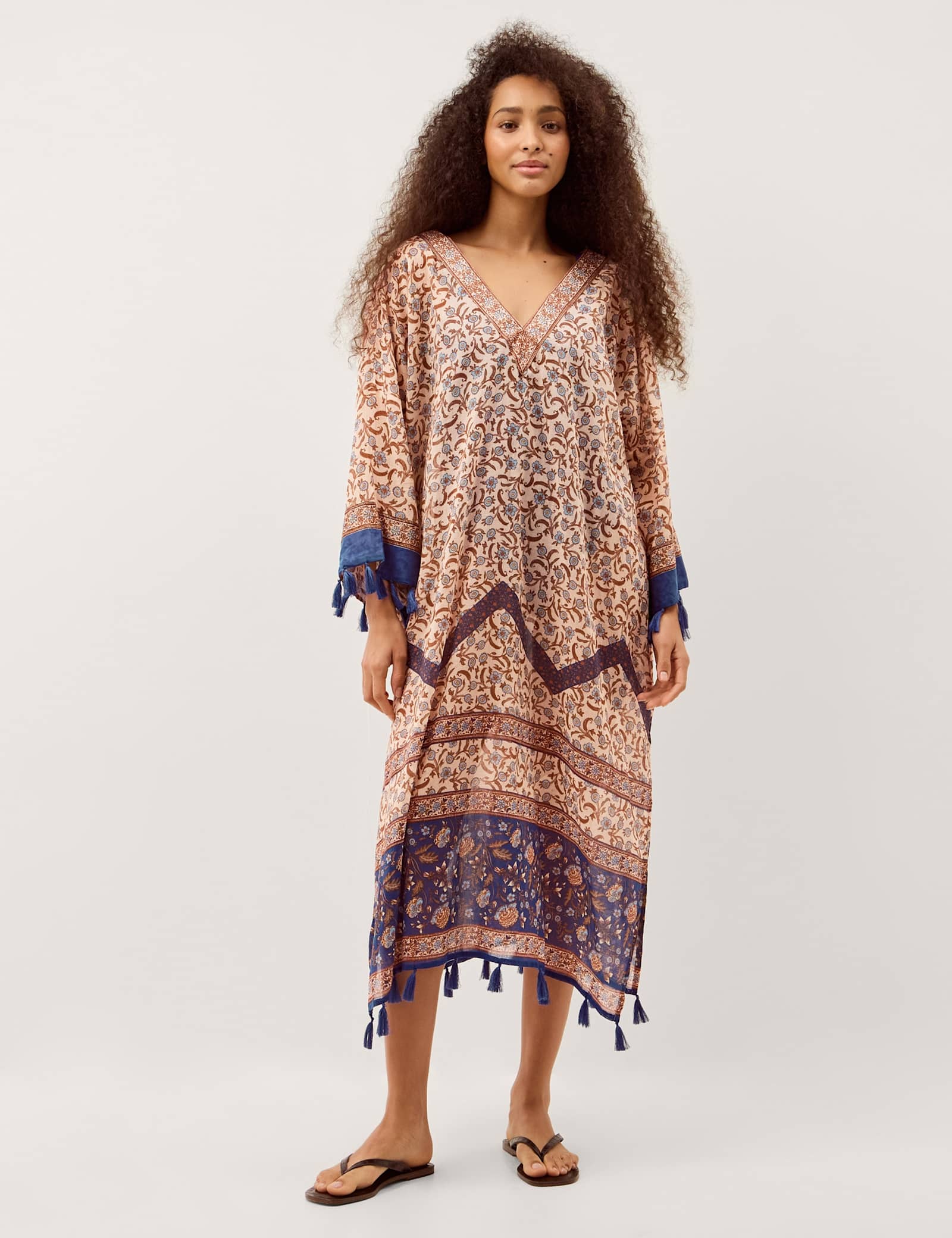 Floral Beach Cover Up Kaftan - image 4