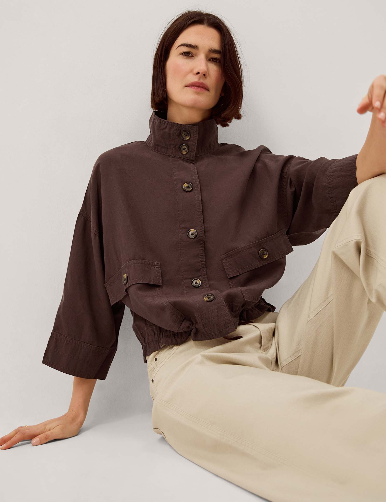 Lyocell Rich Lightweight Utility Jacket - image 3