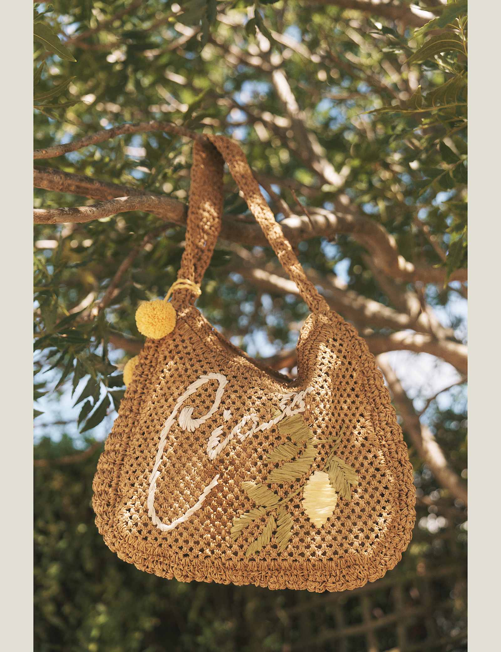 Woven Embroidered Shoulder Bag - image 1