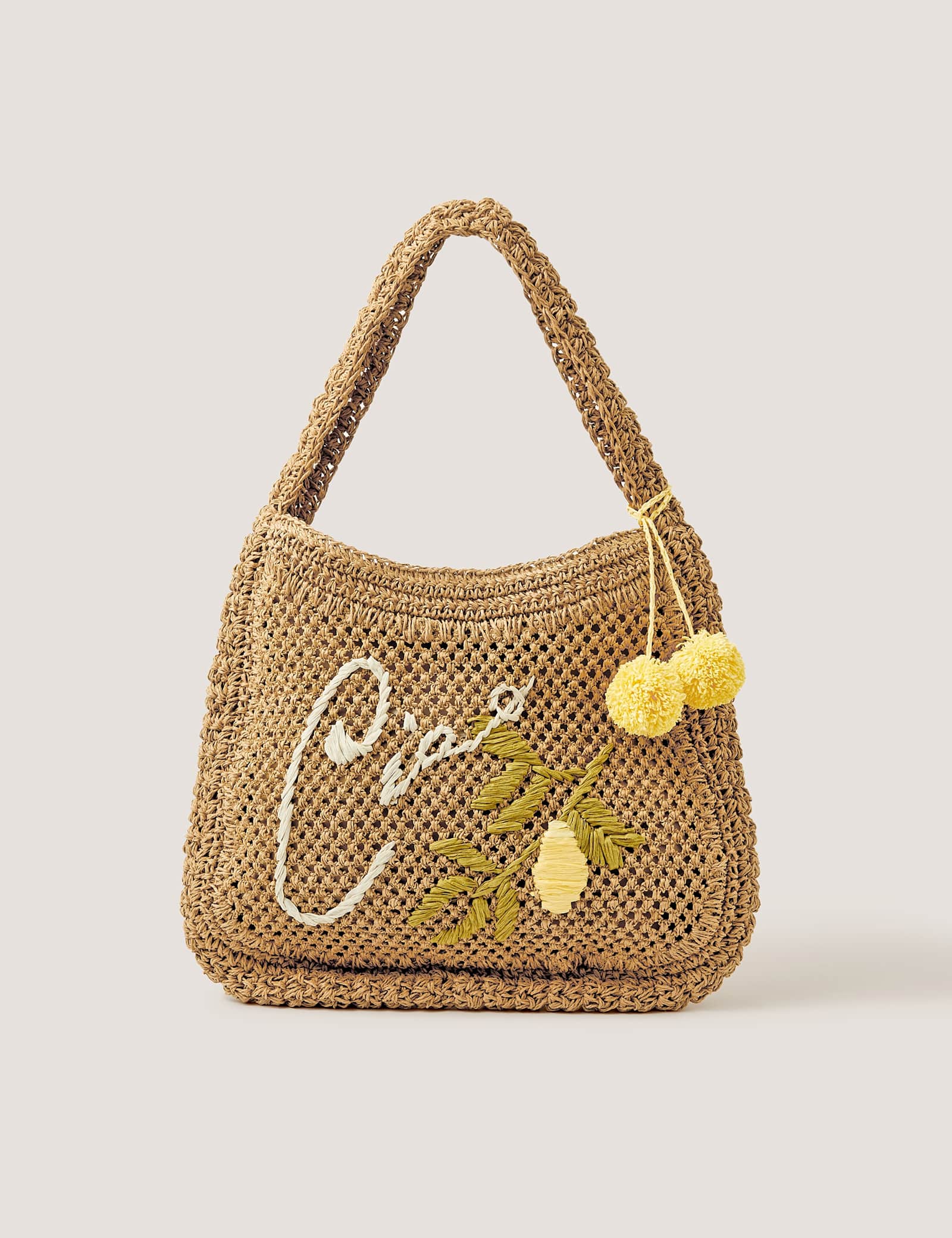 Woven Embroidered Shoulder Bag - image 3