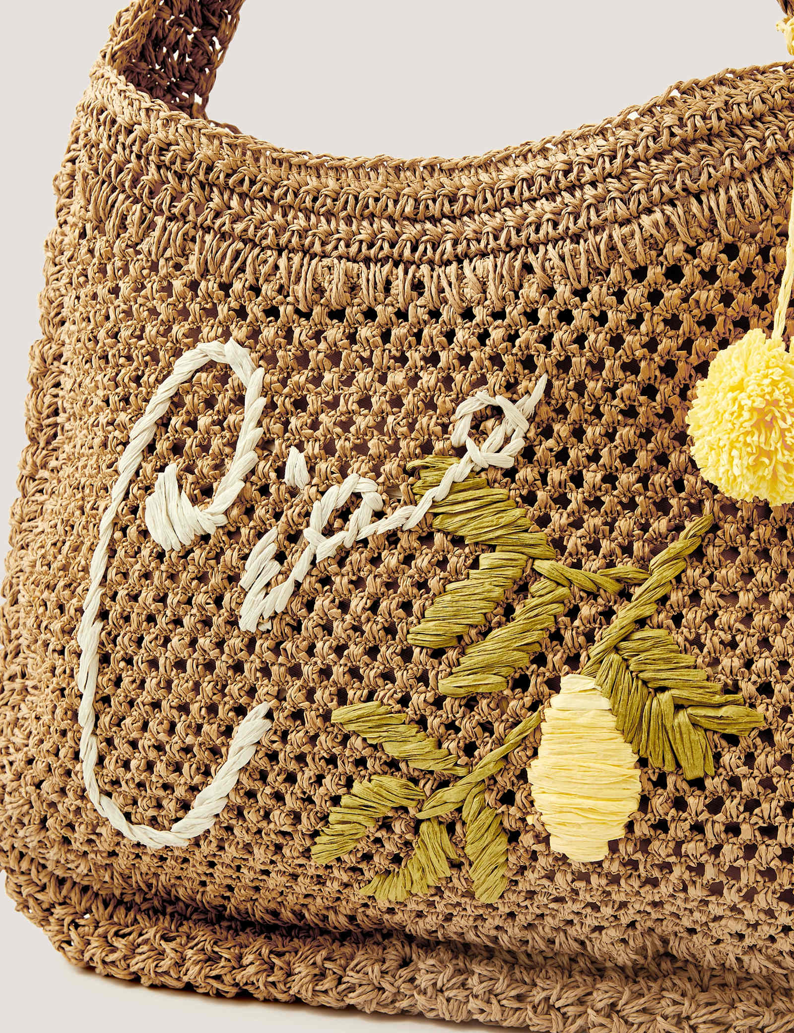 Woven Embroidered Shoulder Bag - image 4