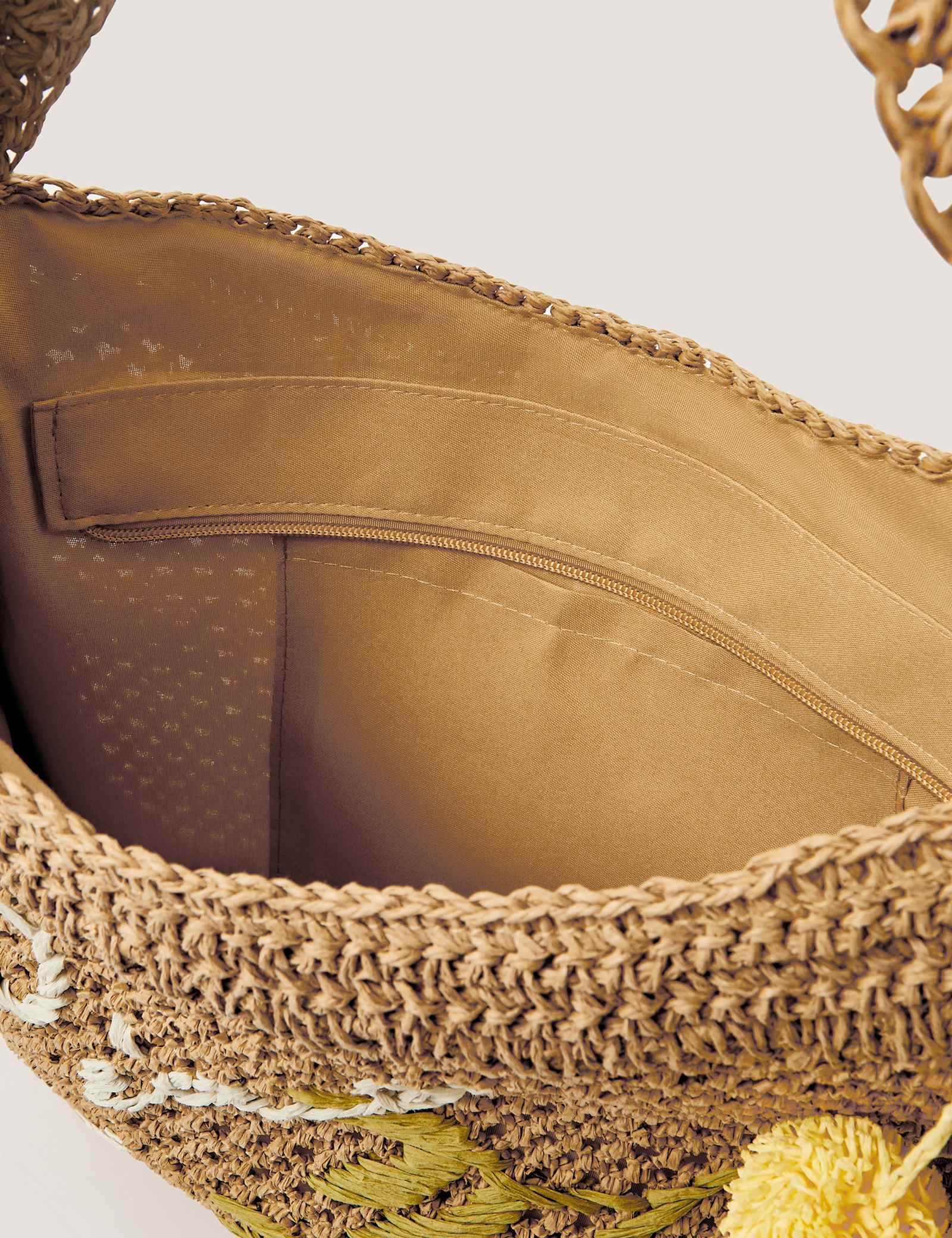Woven Embroidered Shoulder Bag - image 5