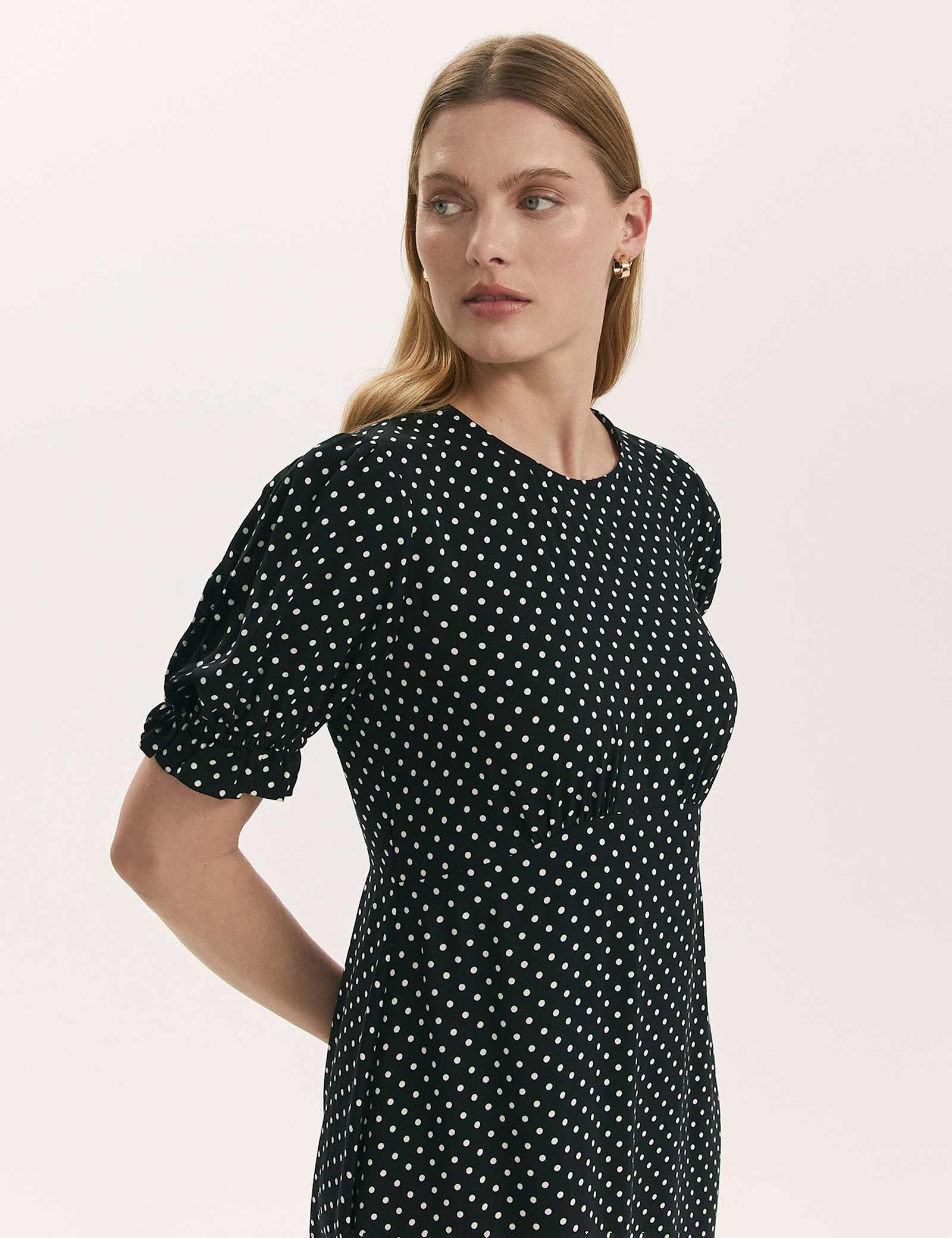 Polka Dot Midi Tea Dress - image 5