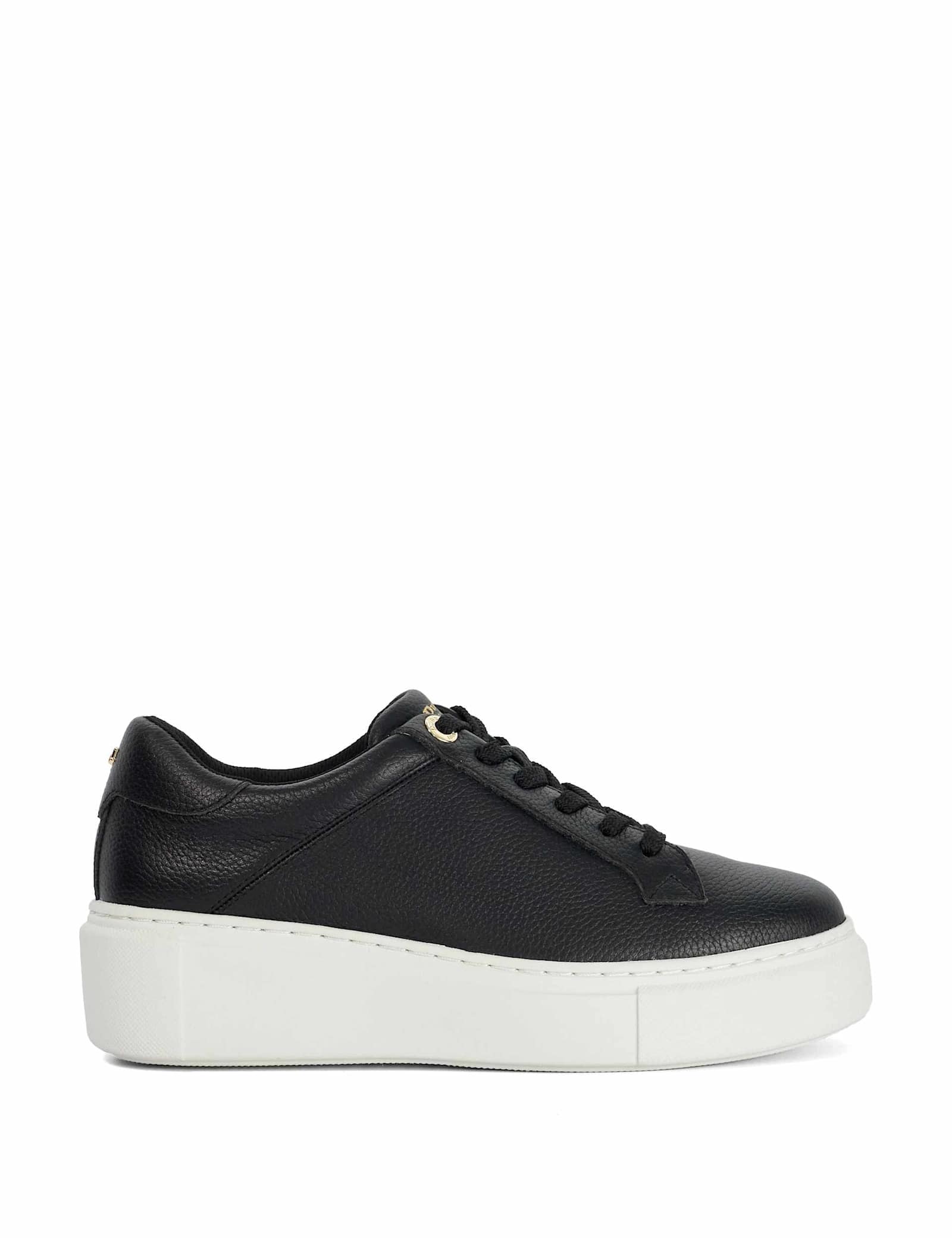 Leather Lace Up Flatform Trainers - image 2