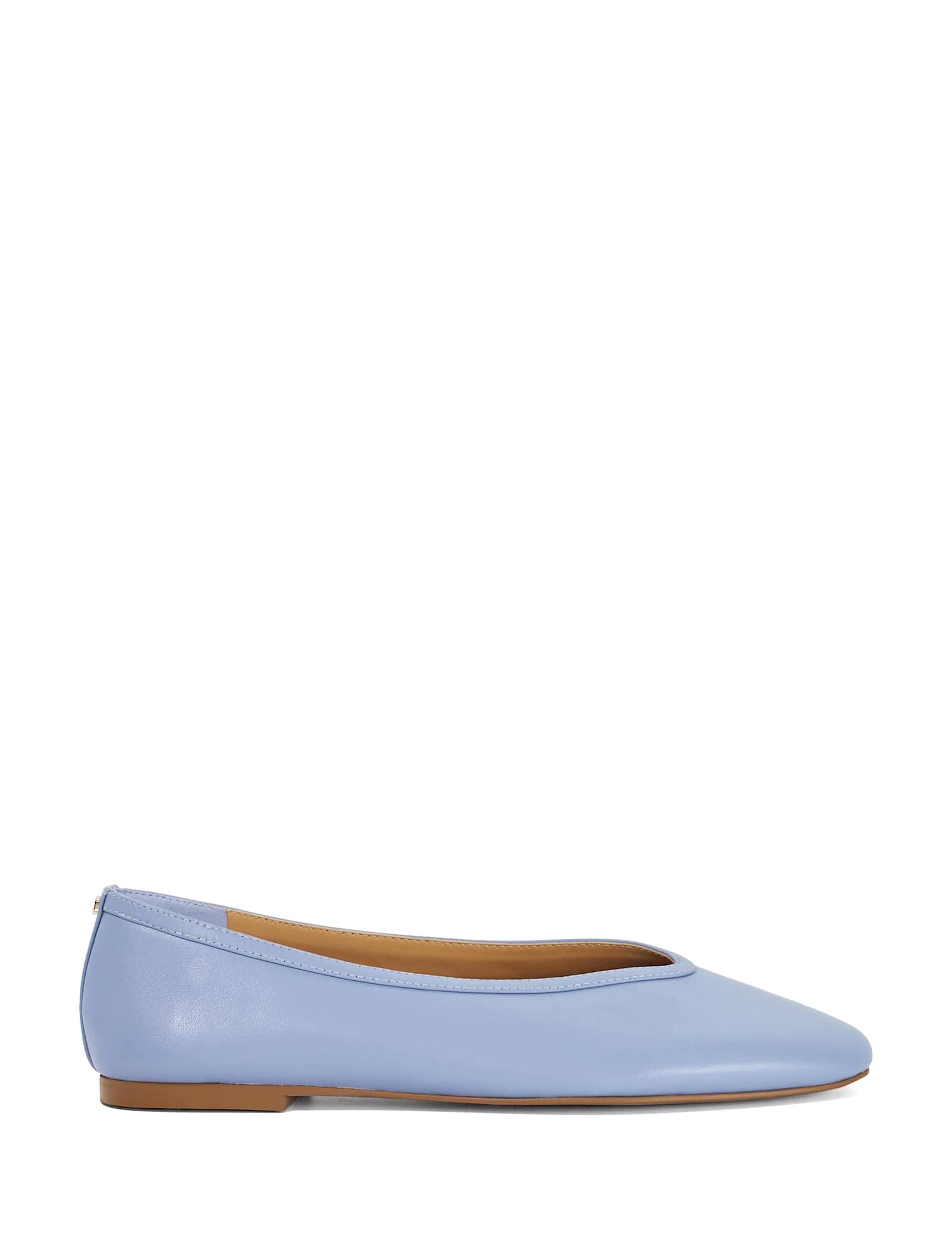 Leather Flat Round Toe Ballet Pumps - image 3