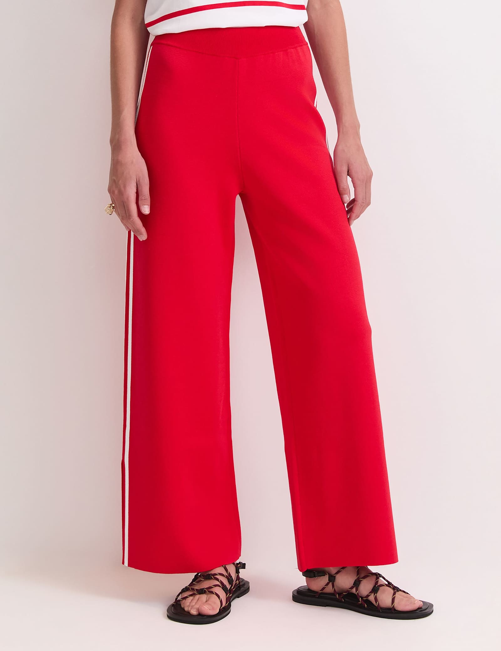 Knitted Side Stripe Joggers - image 1