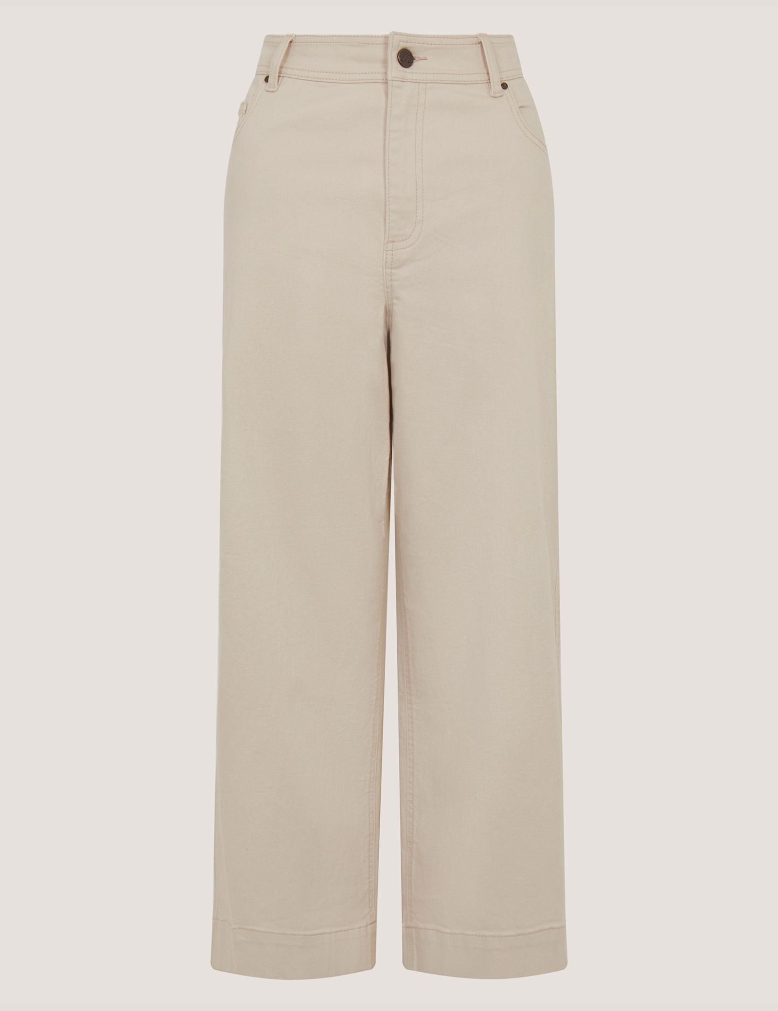 High Waisted Regular Wide Leg Cropped Jeans - image 1