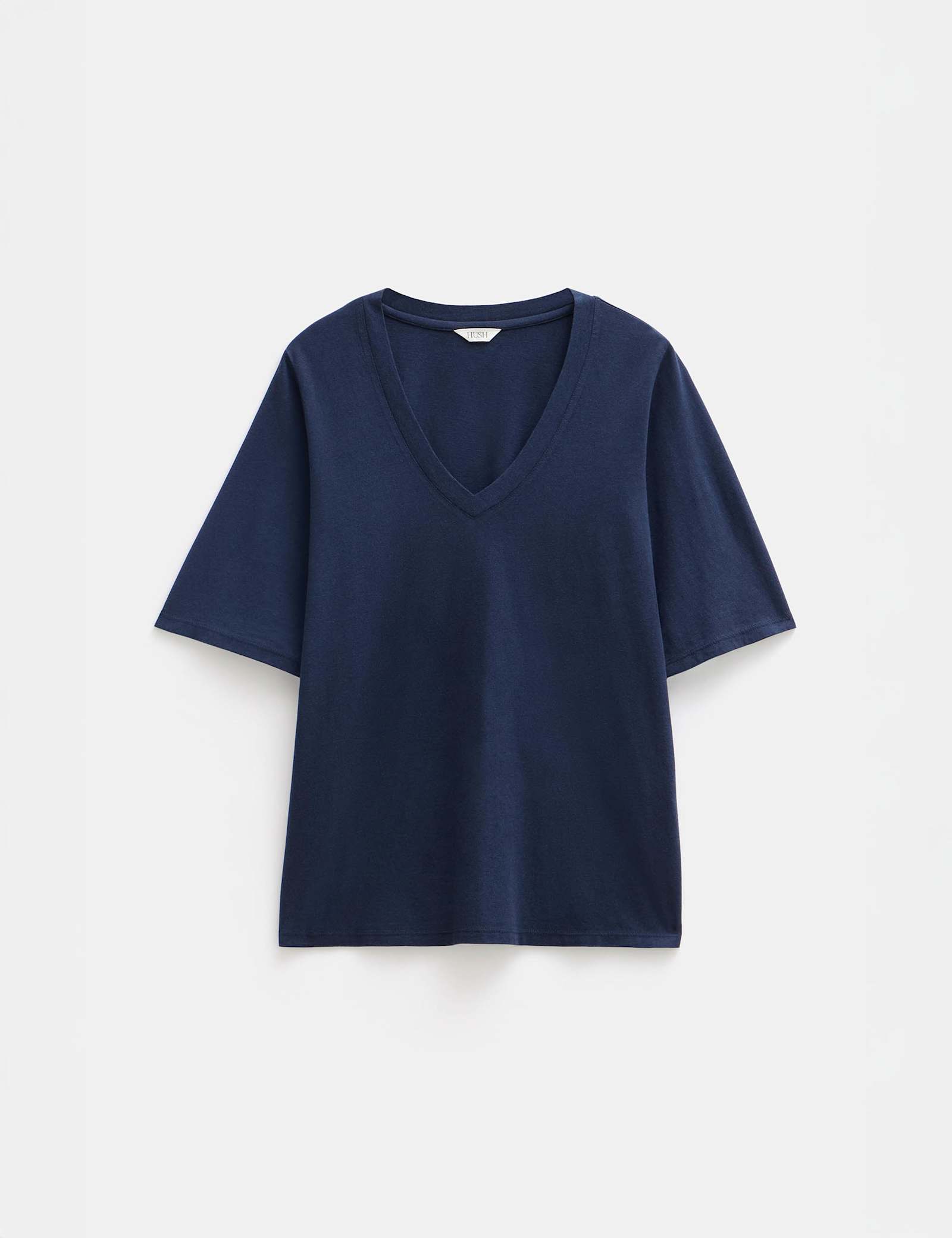 Reece Cotton Rich V-Neck Drapey T-Shirt - image 3