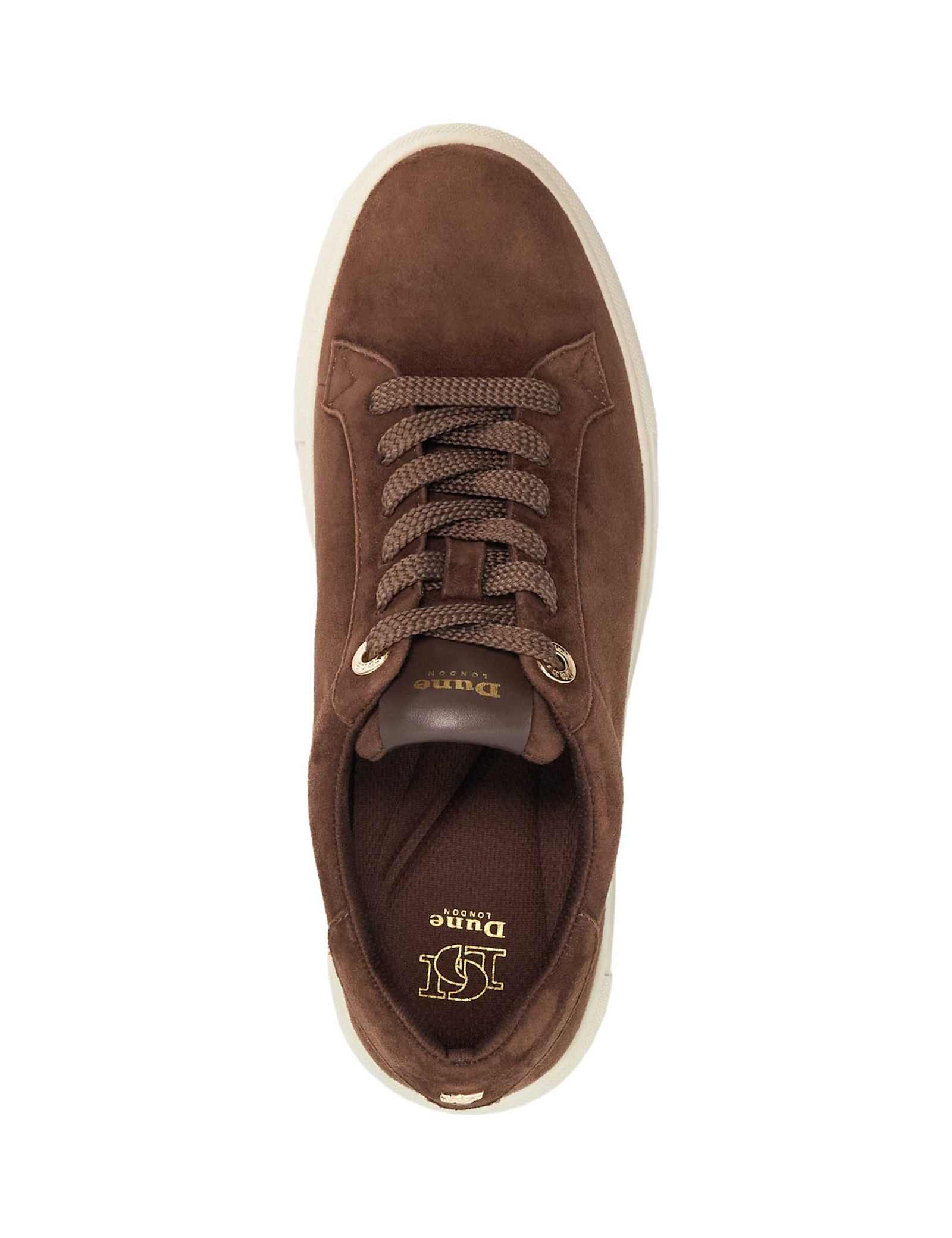 Suede Lace Up Flatform Trainers - image 2