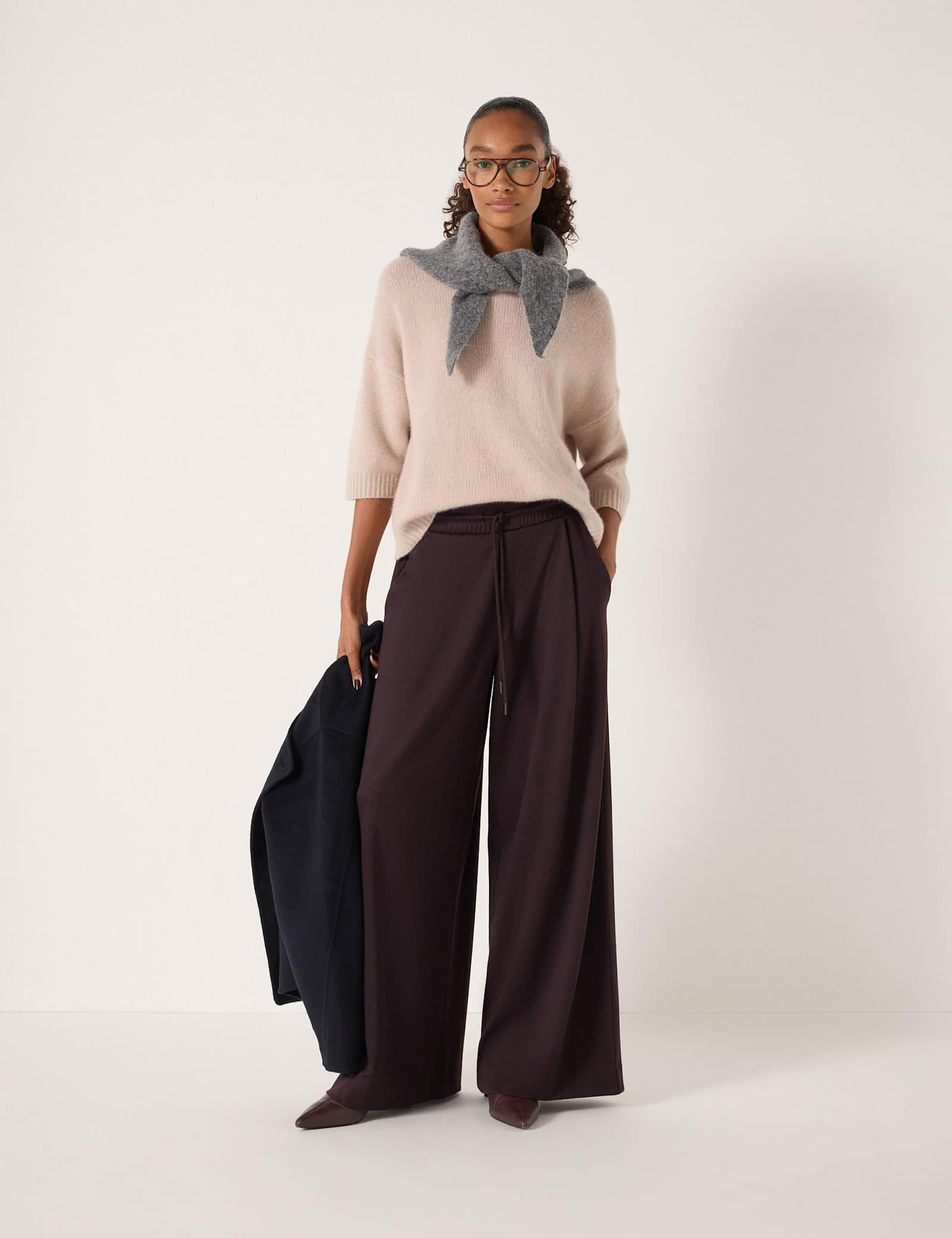 Elasticated Waist Wide Leg Trousers - image 4