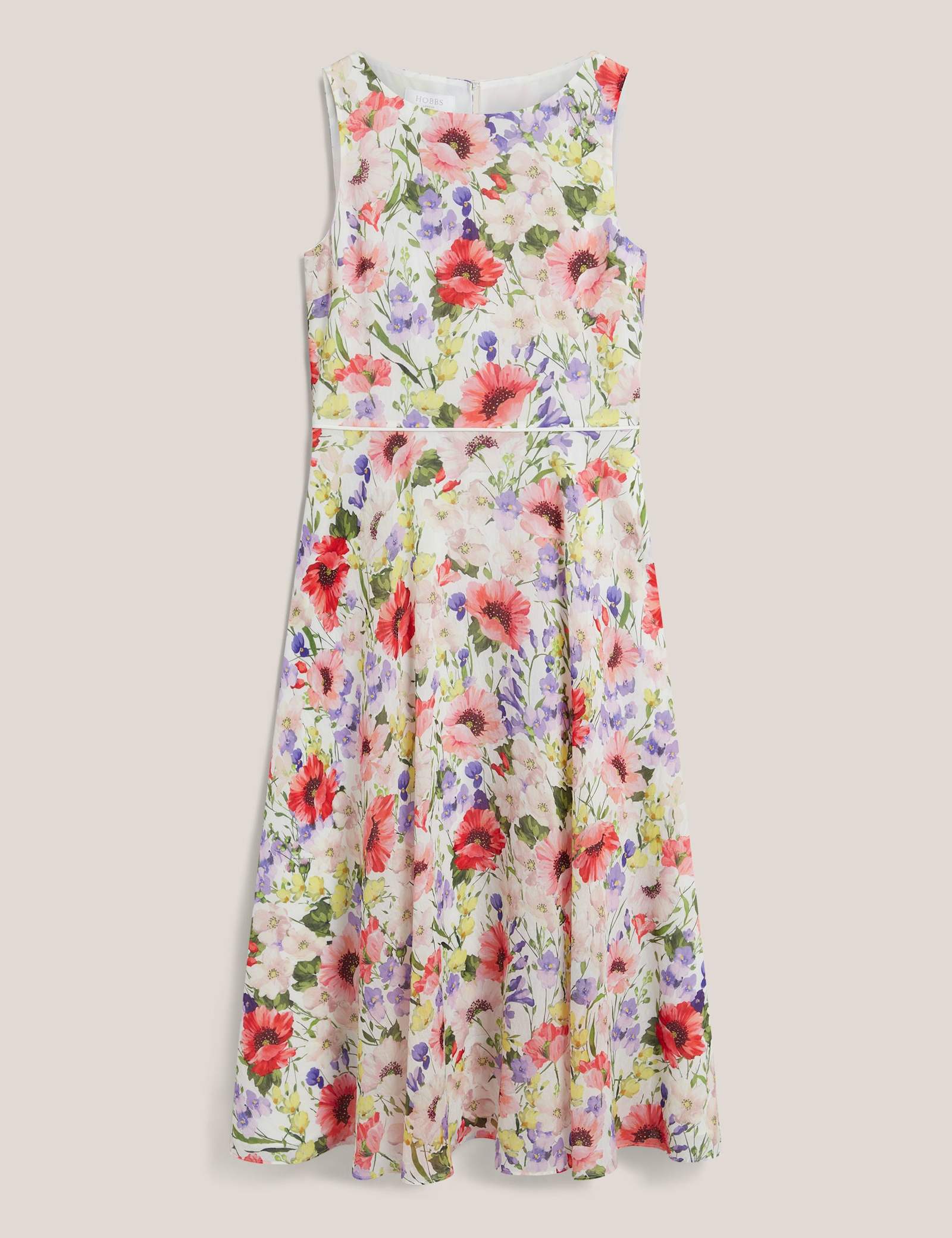 Floral Midi Waisted Dress - image 1