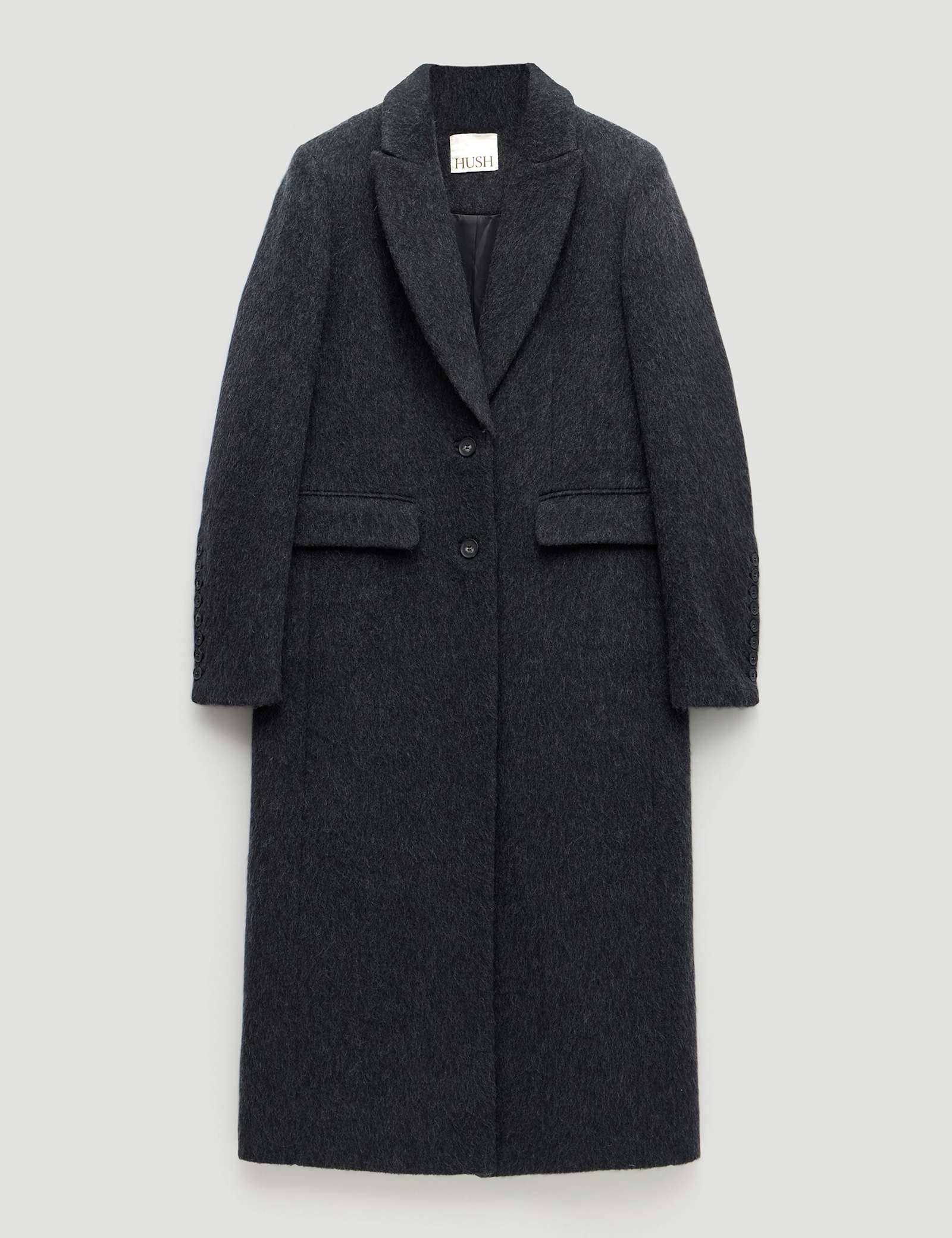 Wool Rich Textured Longline Coat - image 2