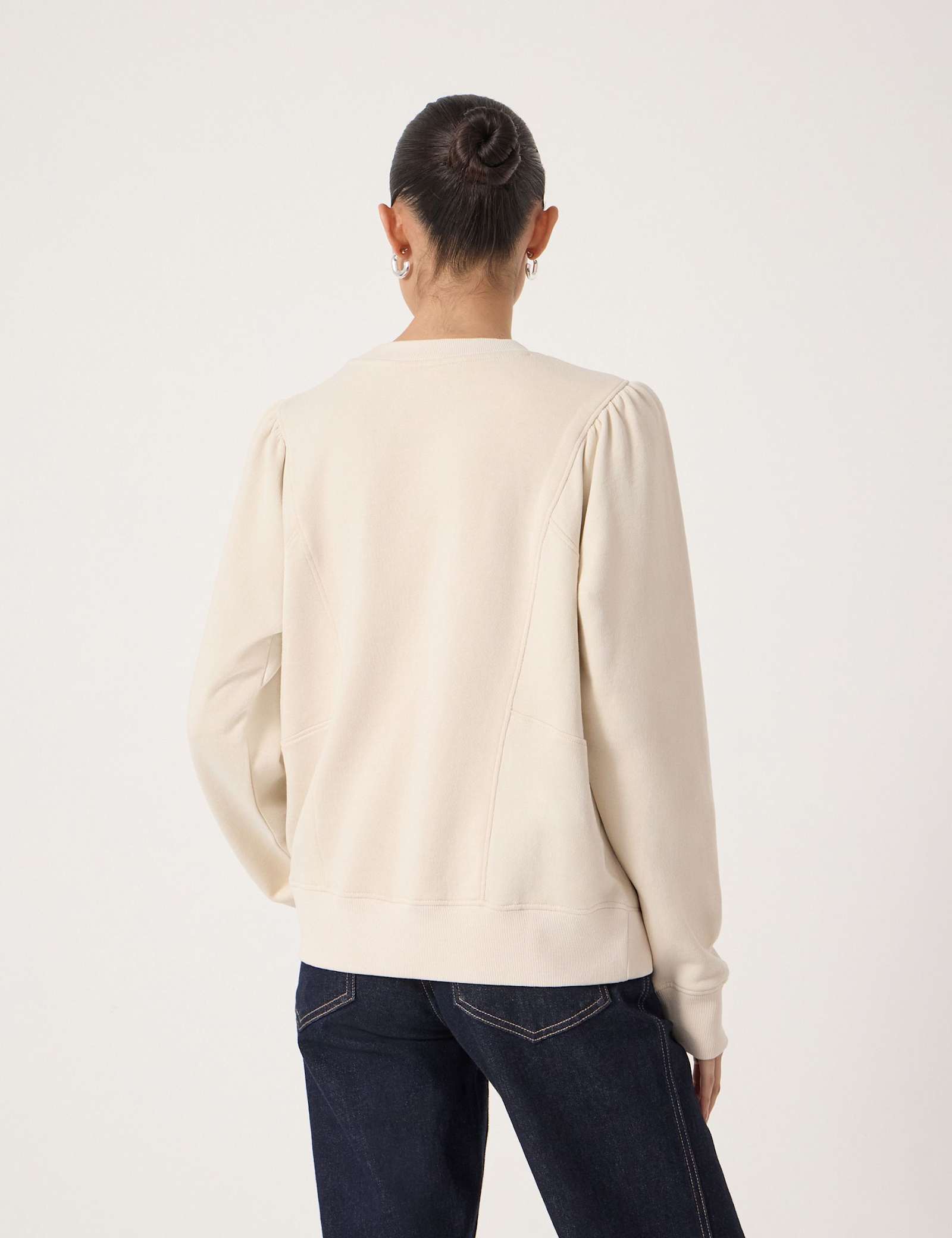 Pure Cotton Puff Sleeve Sweatshirt - image 5