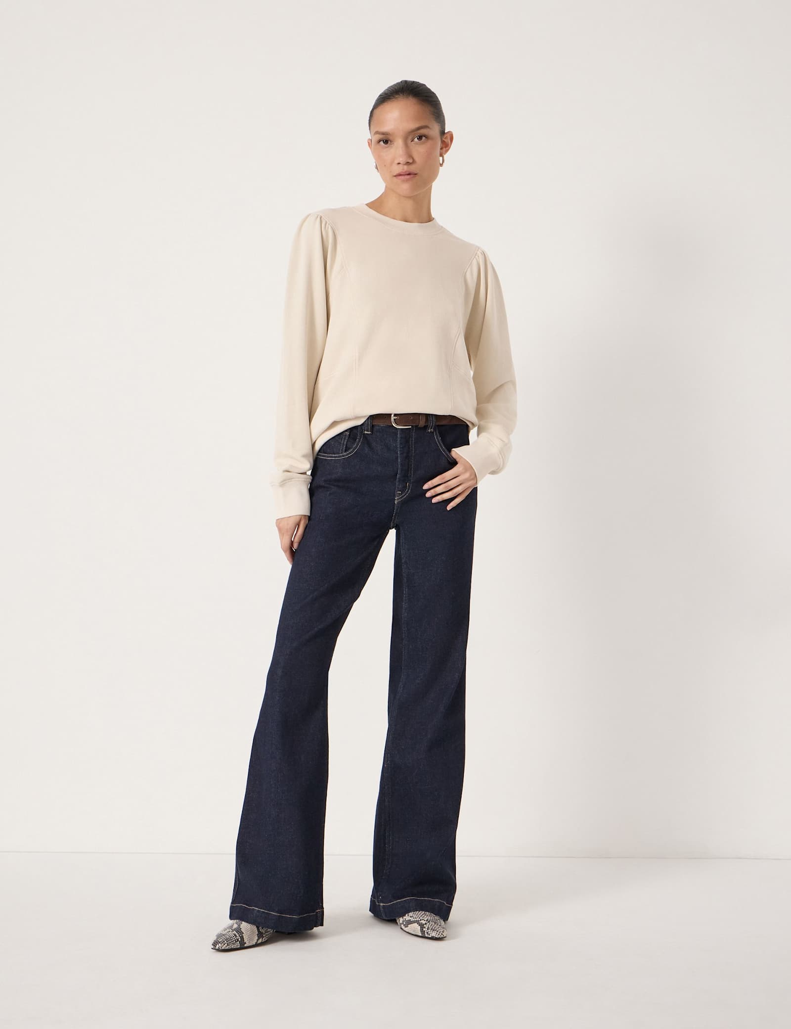 Pure Cotton Puff Sleeve Sweatshirt - image 4