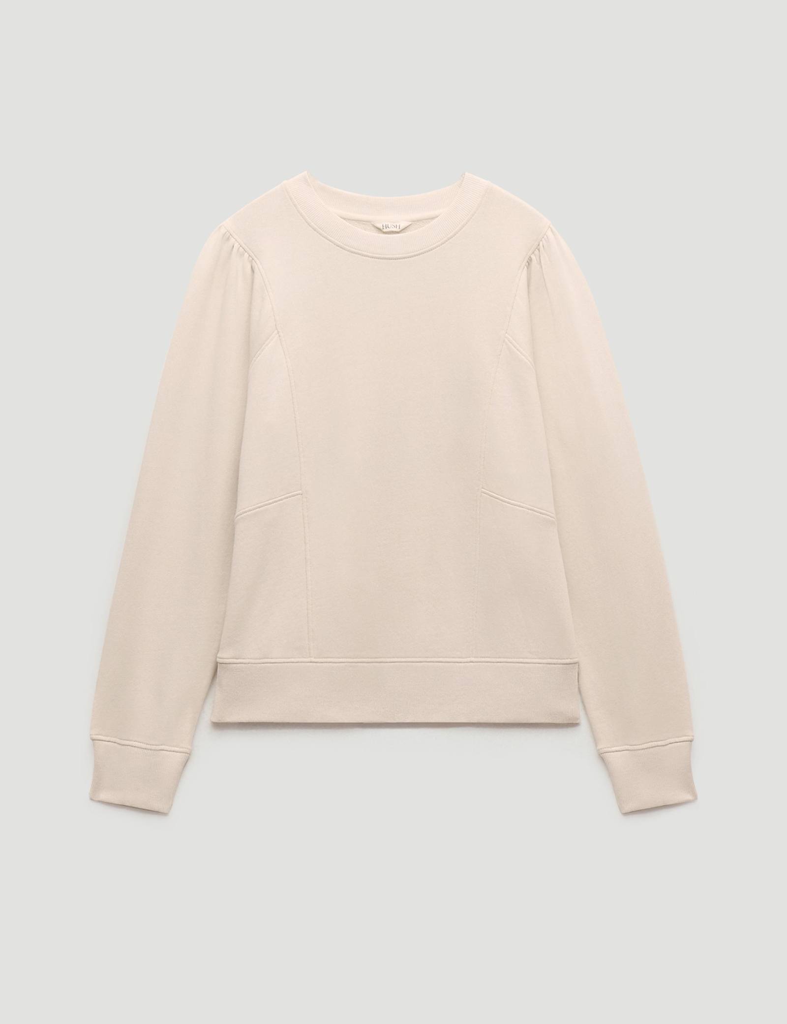 Pure Cotton Puff Sleeve Sweatshirt - image 1