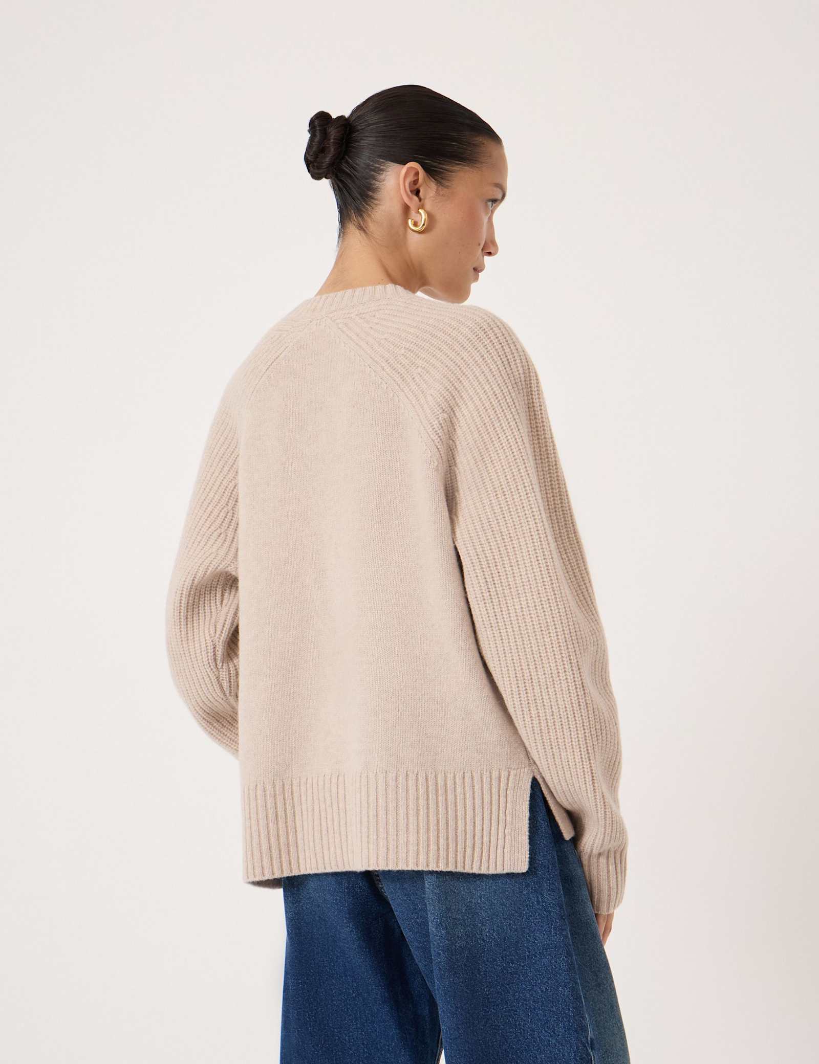 Pure Merino Wool Detachable Roll Neck Jumper - image 4