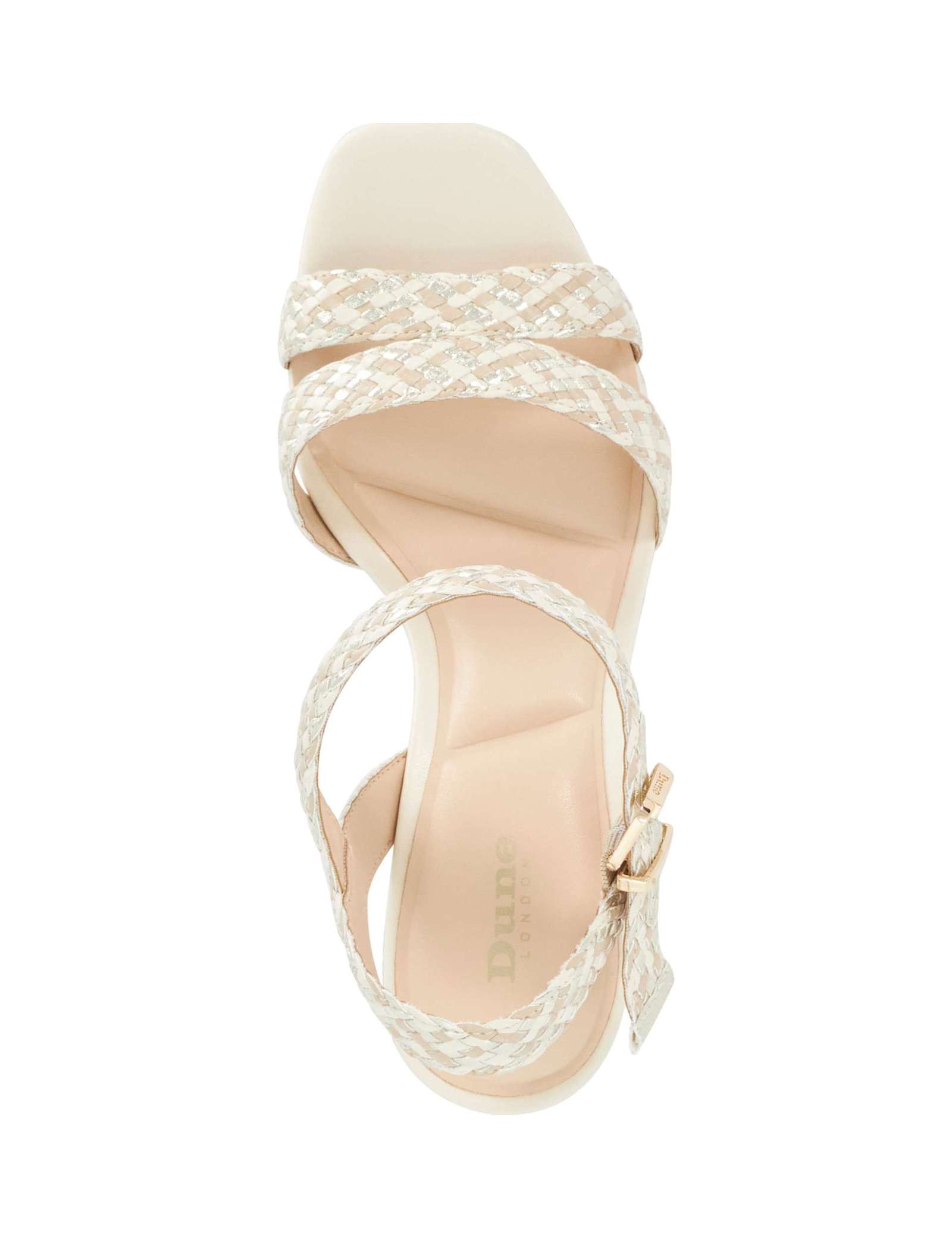 Woven Ankle Strap Block Heel Sandals - image 4