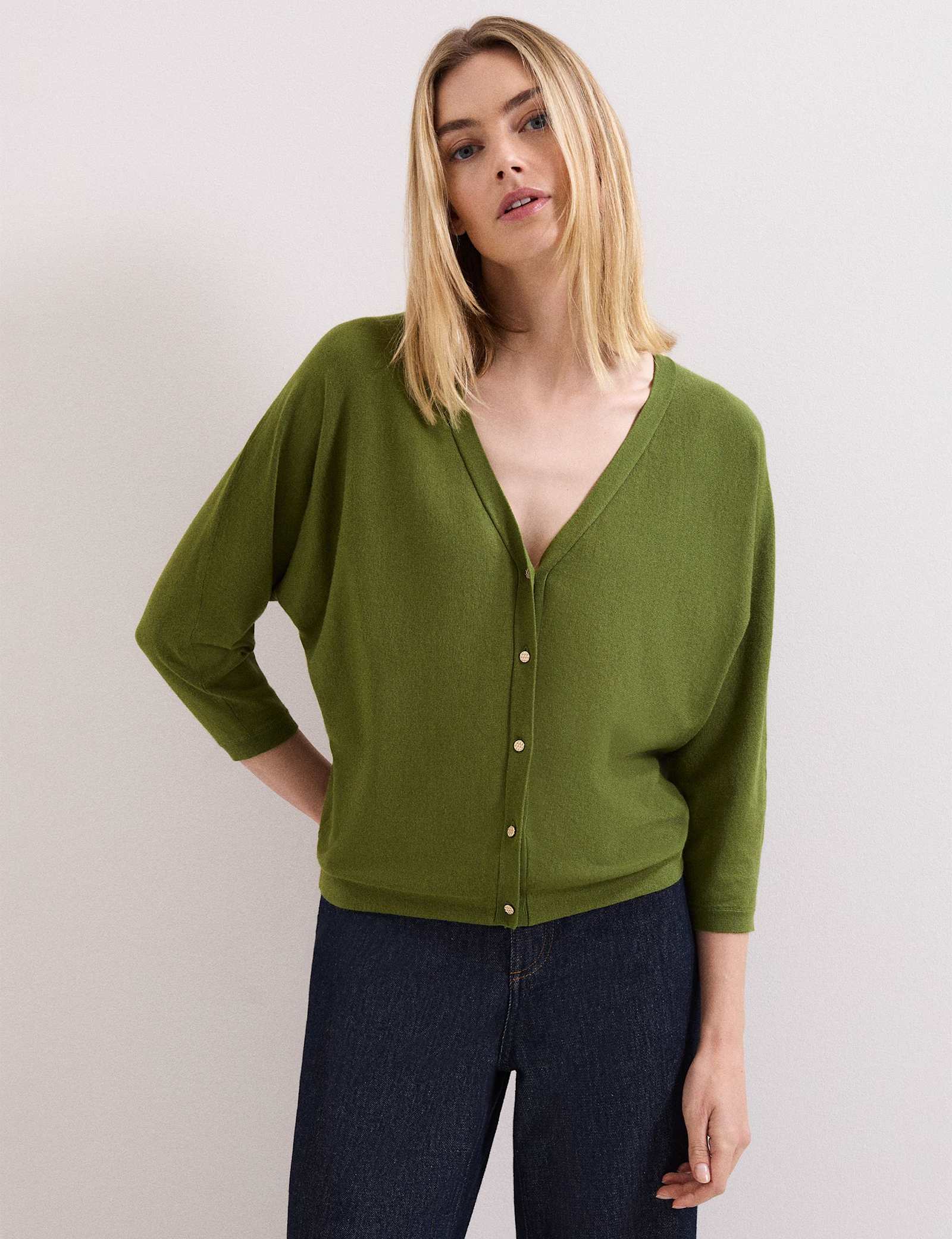 Textured V-Neck Cardigan - image 2