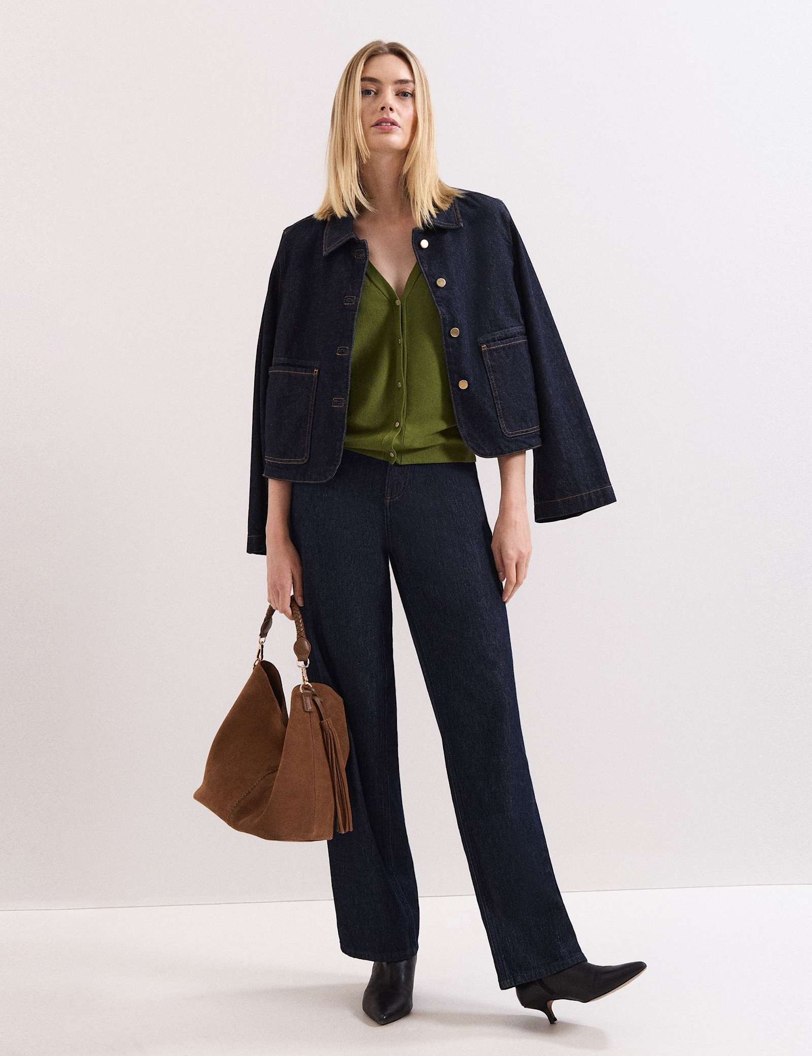 Textured V-Neck Cardigan - image 4