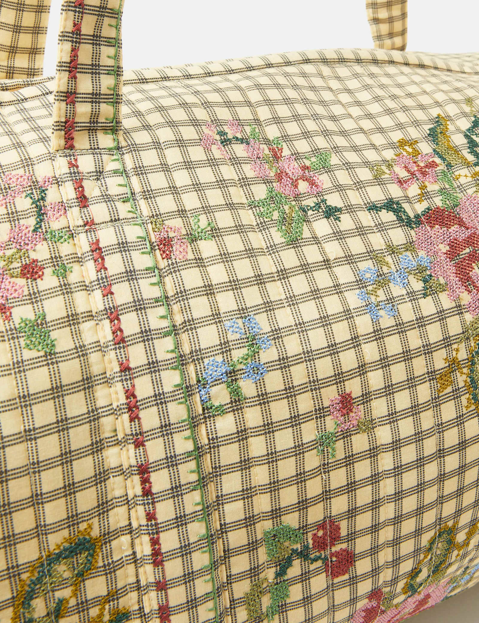 Pure Cotton Embroidered Weekend Bag - image 3