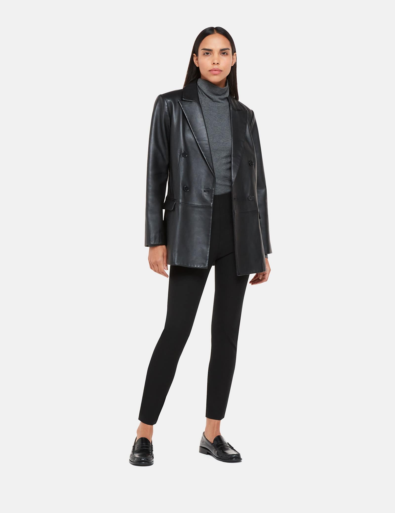 Cotton Rich Skinny Ankle Grazer Trousers - image 3