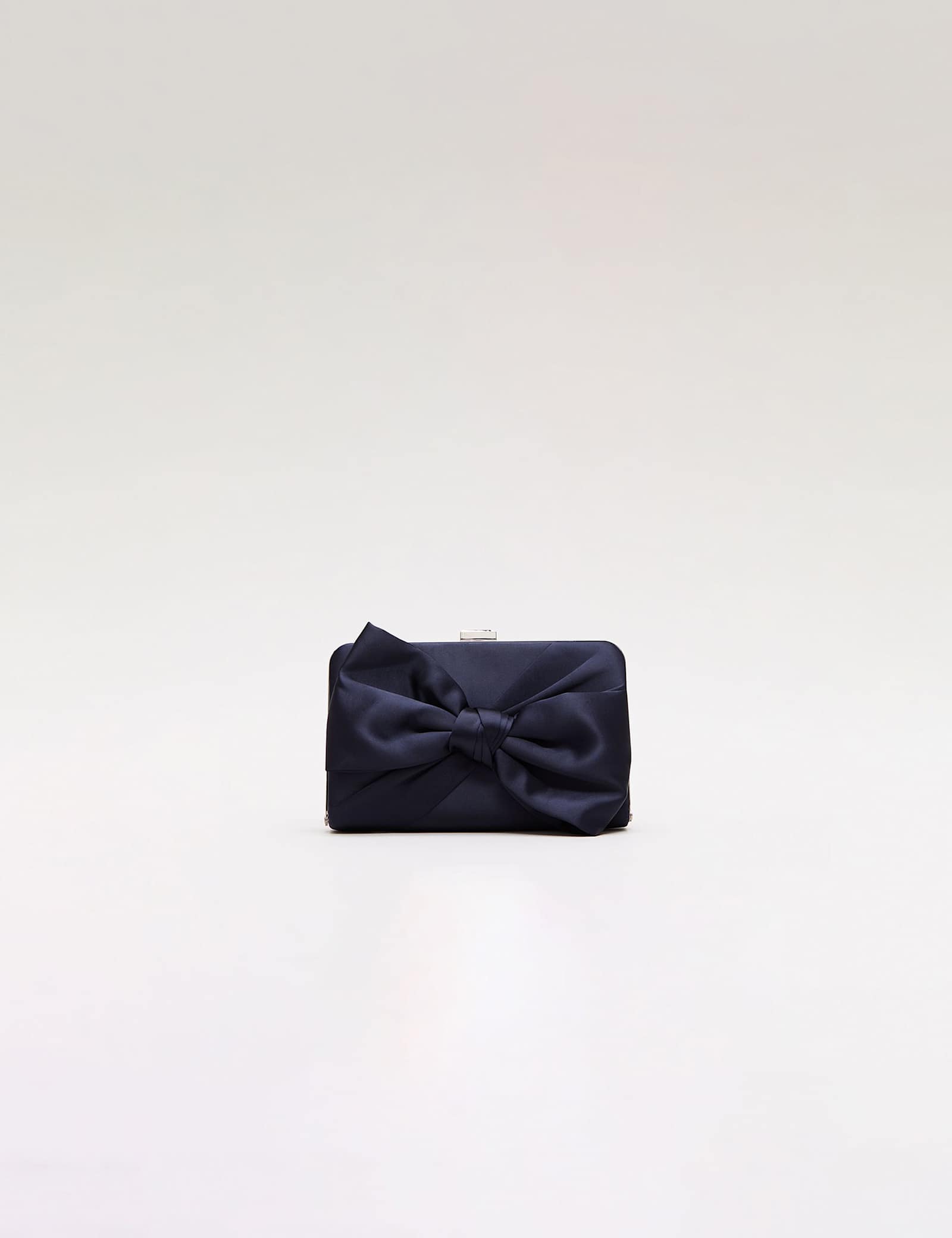 Satin Bow Chain Strap Clutch Bag - image 2