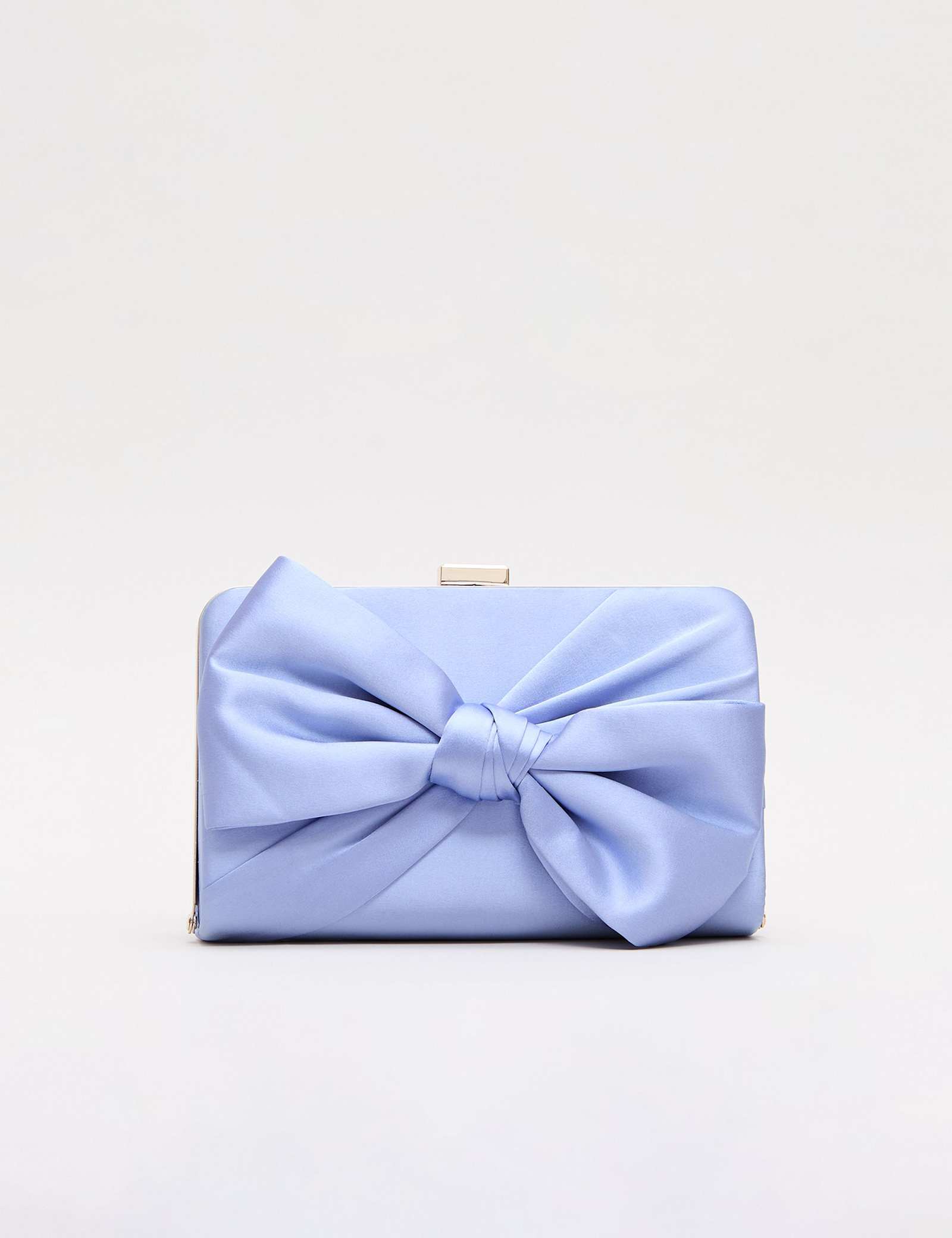 Satin Bow Chain Strap Clutch Bag - image 3