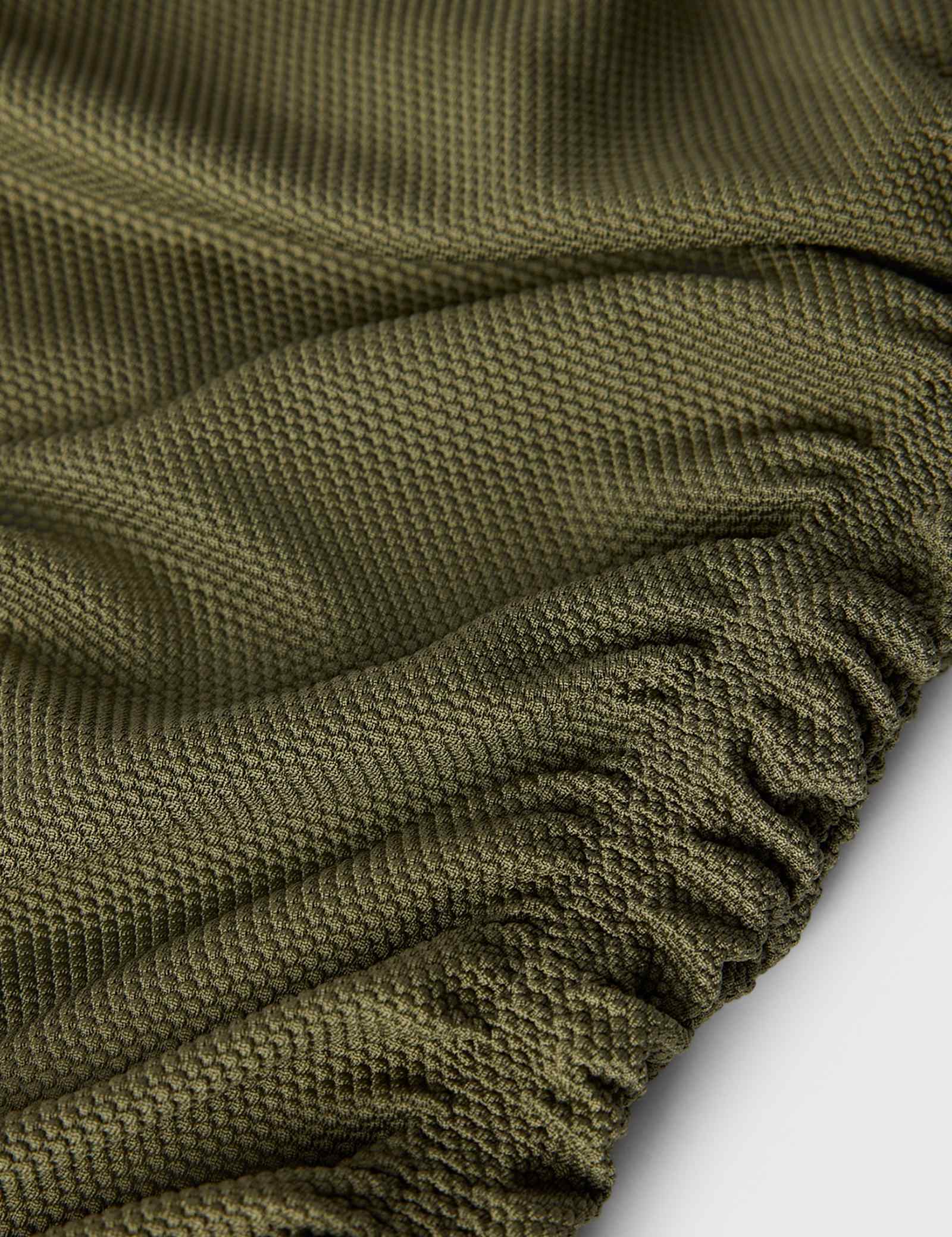 Textured Side Ruched Scoop Neck Swimsuit - image 3