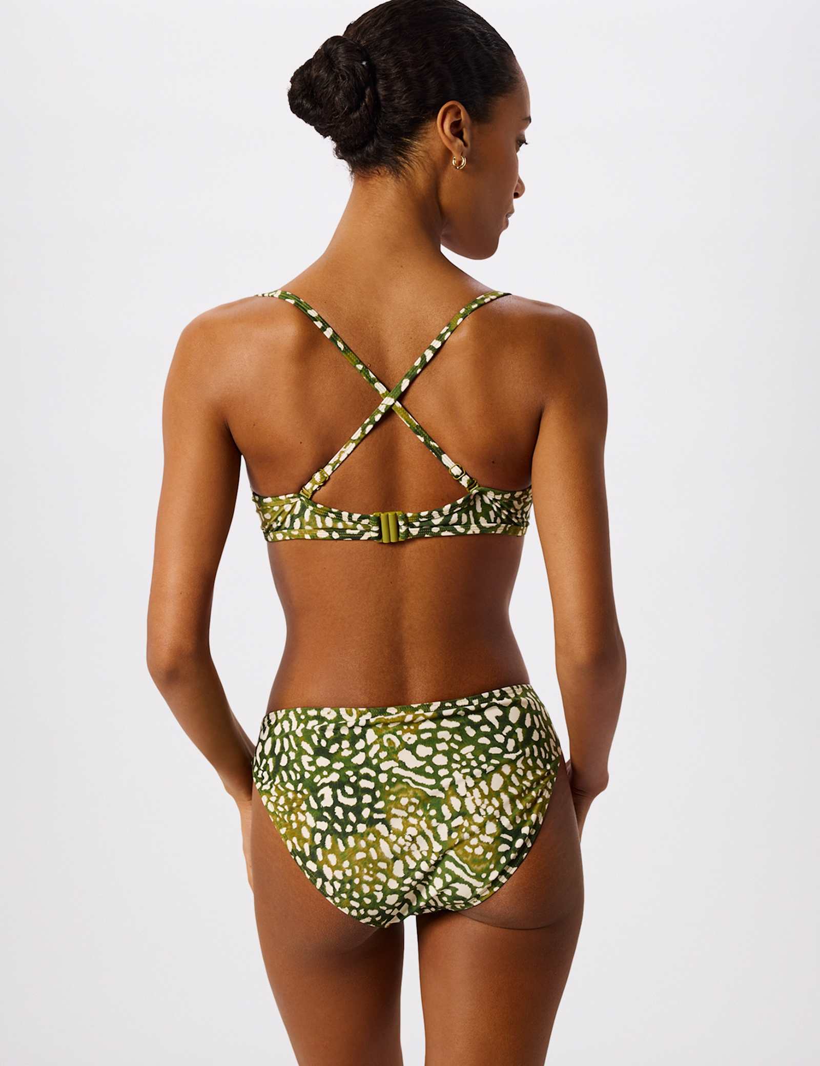 Animal Print High Leg Bikini Bottoms - image 3
