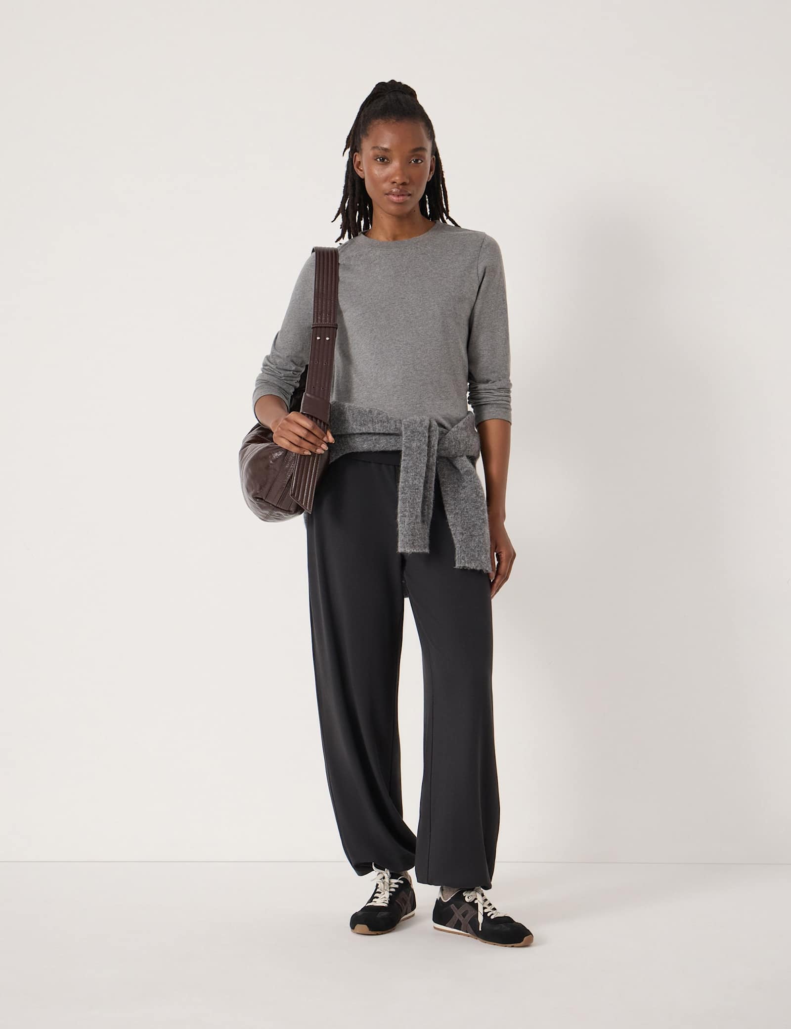 Cotton Blend Relaxed Joggers - image 5