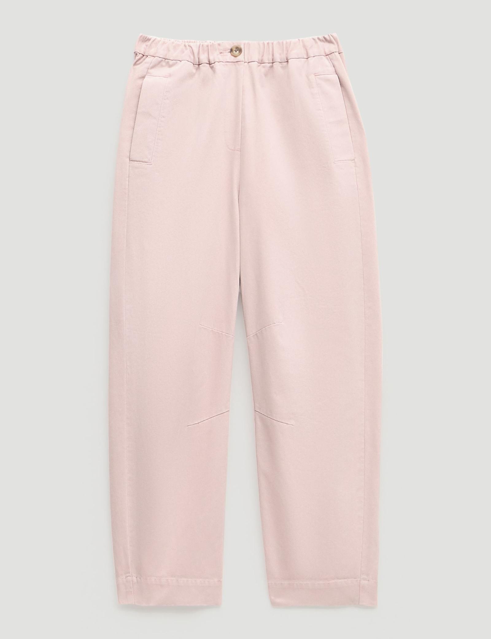 Pure Cotton Barrel Leg Cropped Trousers - image 3