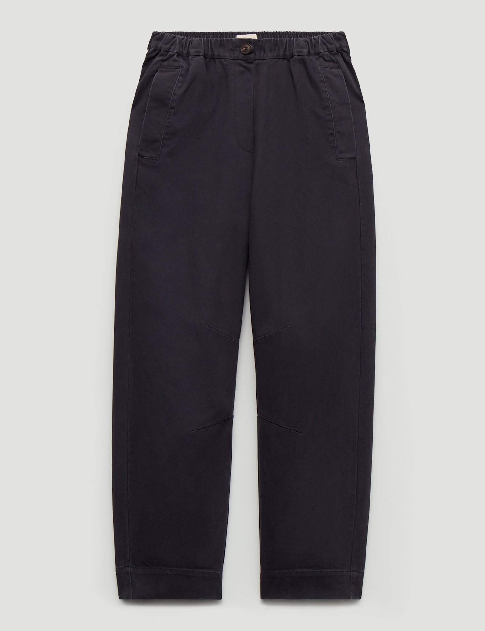 Pure Cotton Barrel Leg Cropped Trousers - image 4