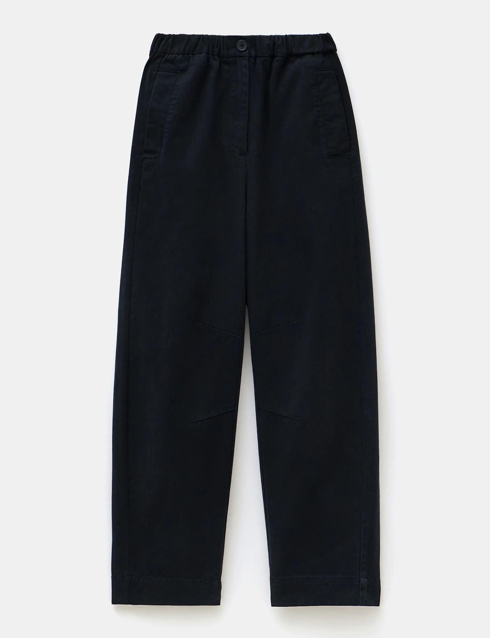 Pure Cotton Barrel Leg Cropped Trousers - image 1