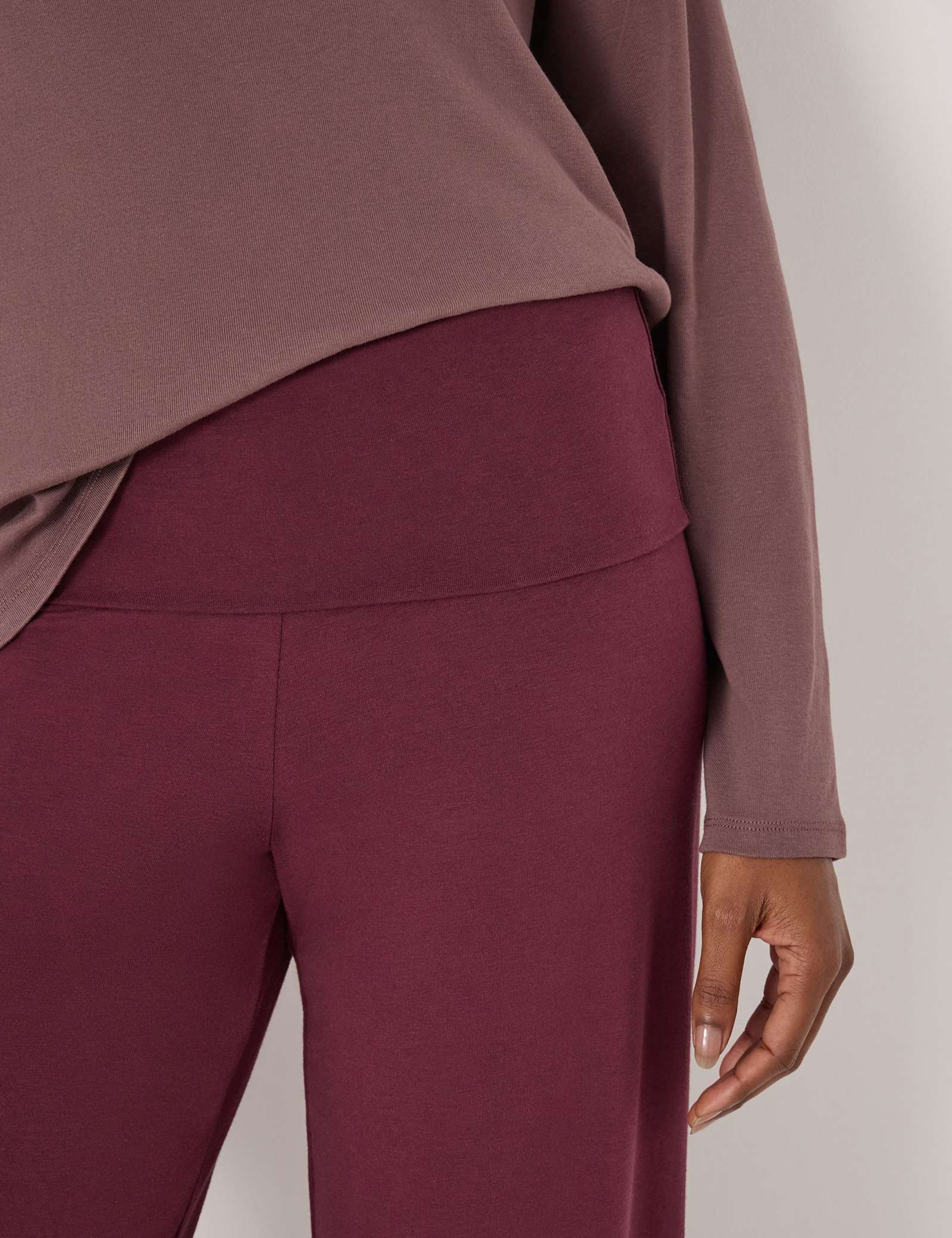 Cotton Blend Foldover Waist Joggers - image 5