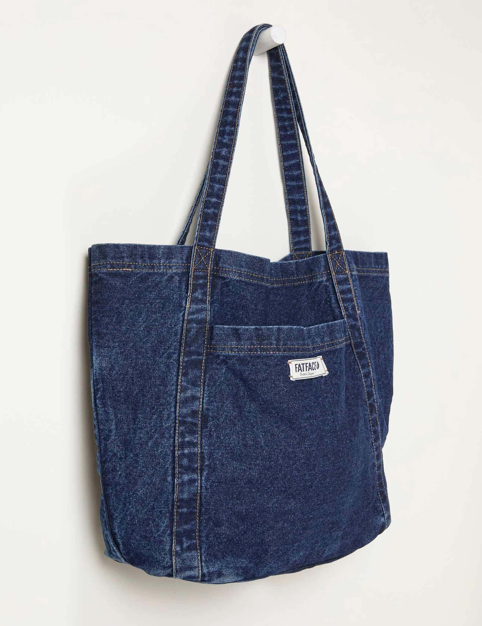 Pure Cotton Denim Pocket Tote Bag - image 4