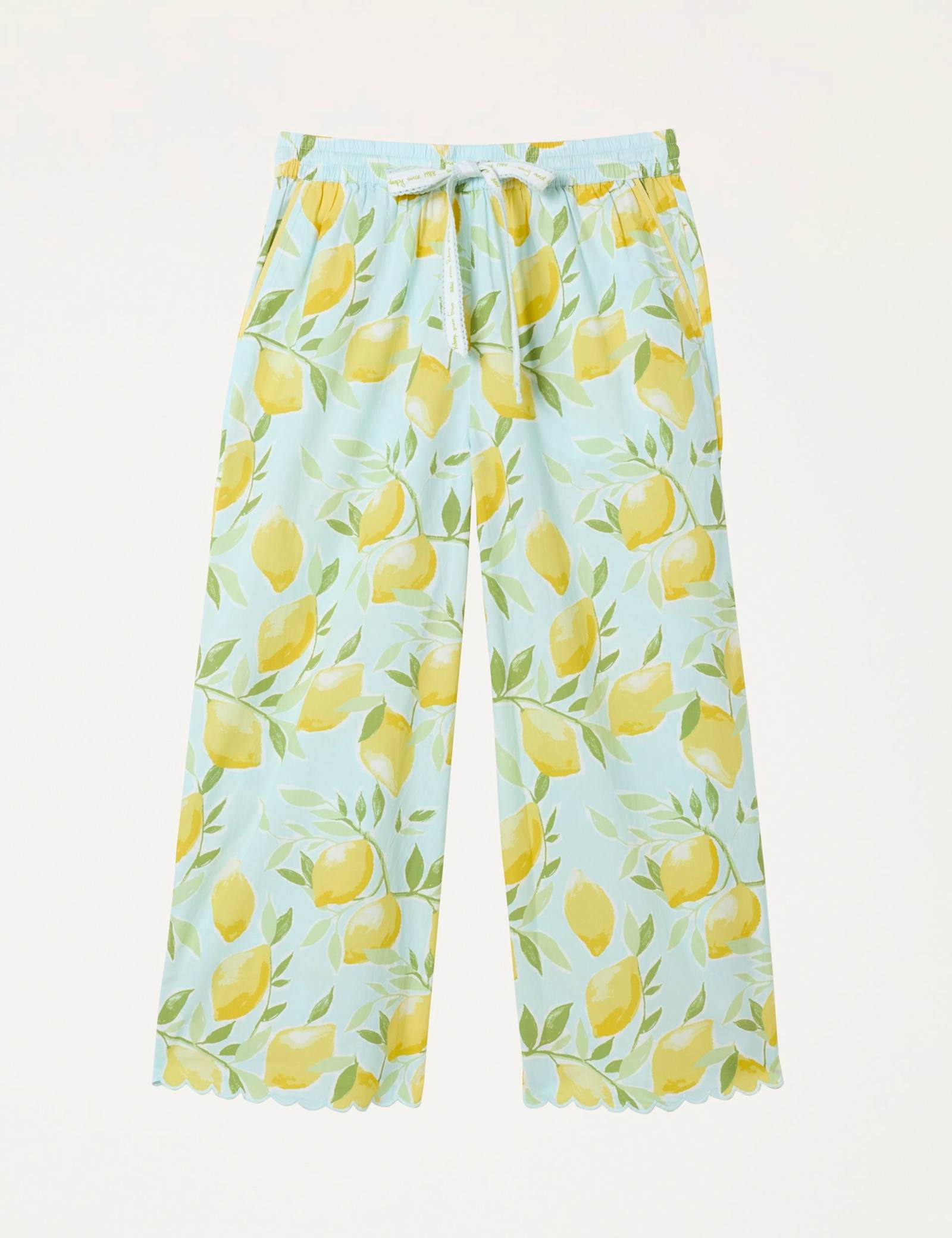 Pure Cotton Lemon Print Pyjama Bottoms - image 1