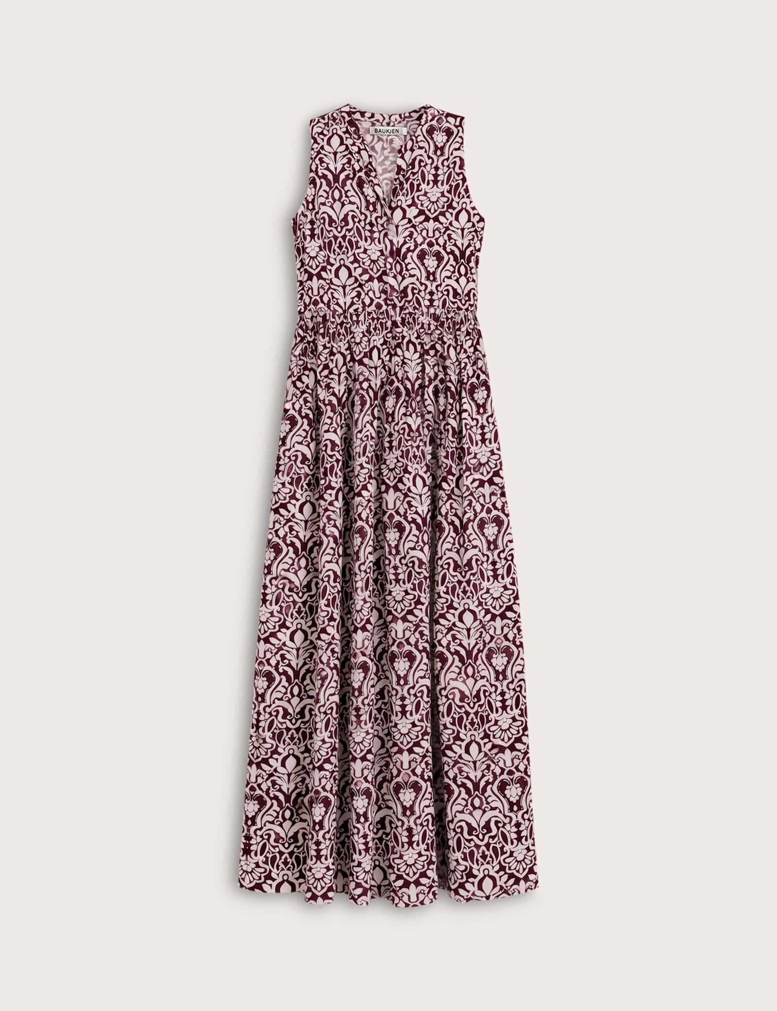 Printed Sleeveless Midi Tiered Dress - image 1