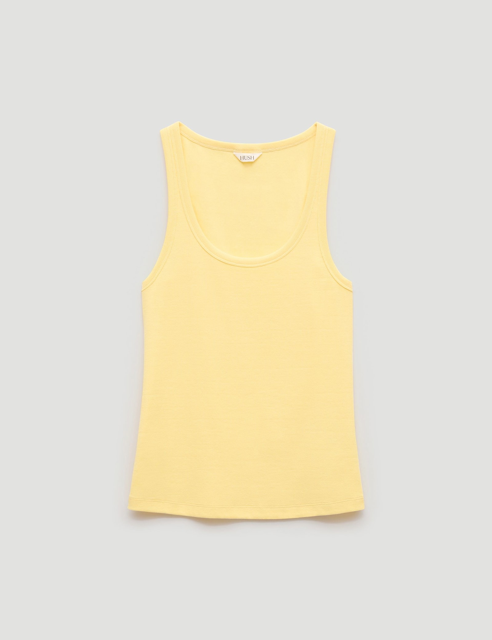 Cotton Rich Ribbed Scoop Neck Vest Top - image 2