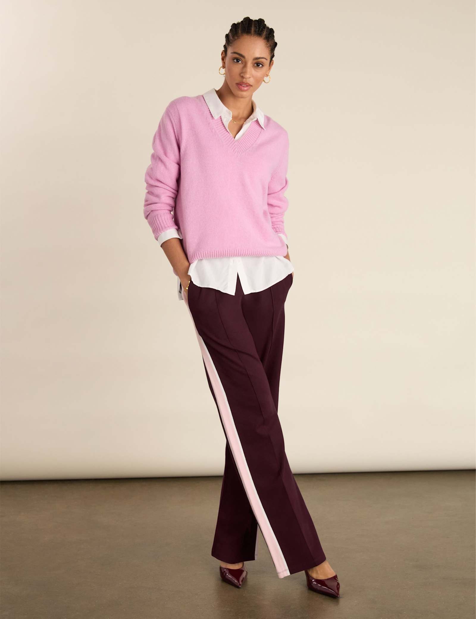 Wool Rich V-Neck Jumper - image 5