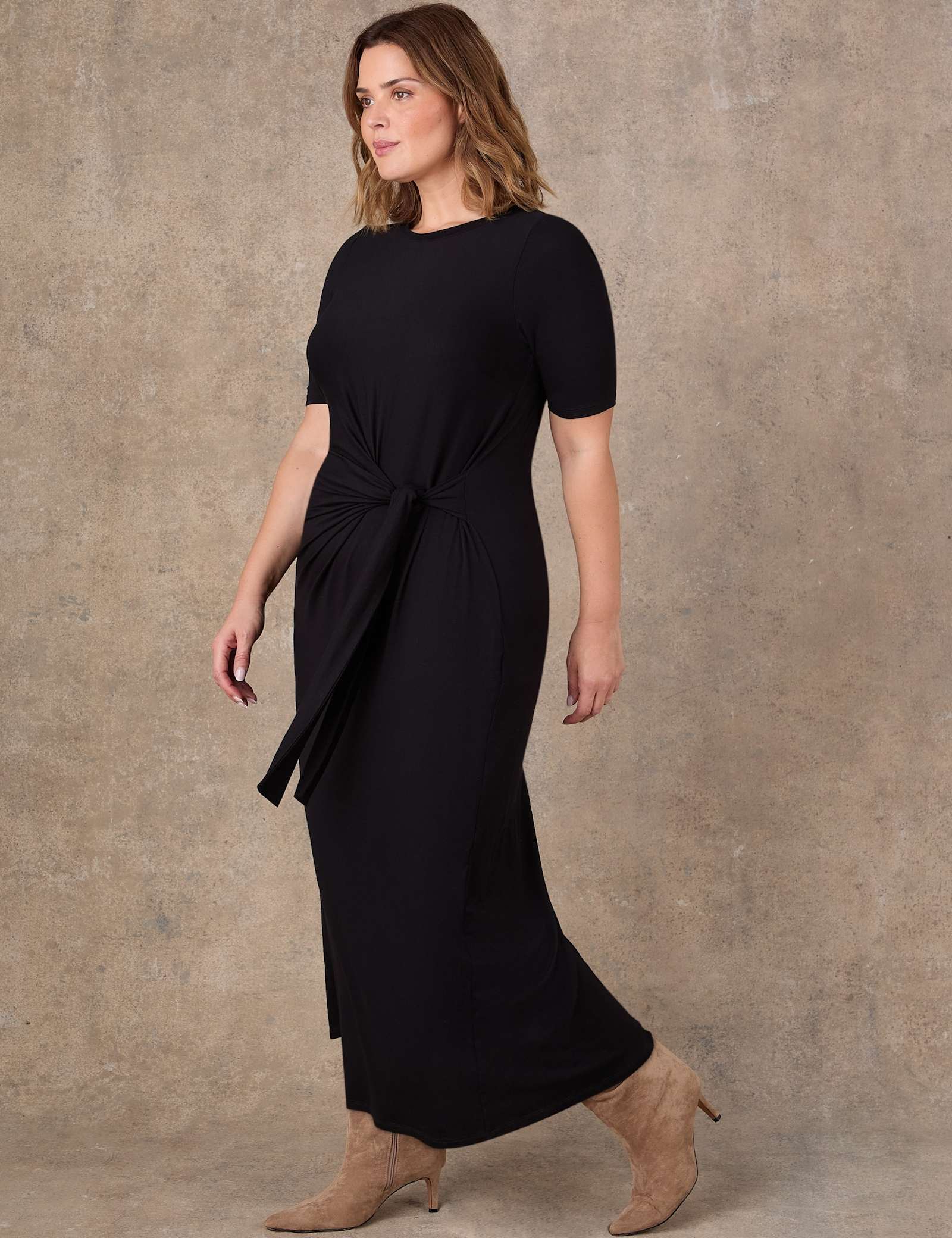 Jersey Tie Waist Midaxi Wrap Dress - image 2