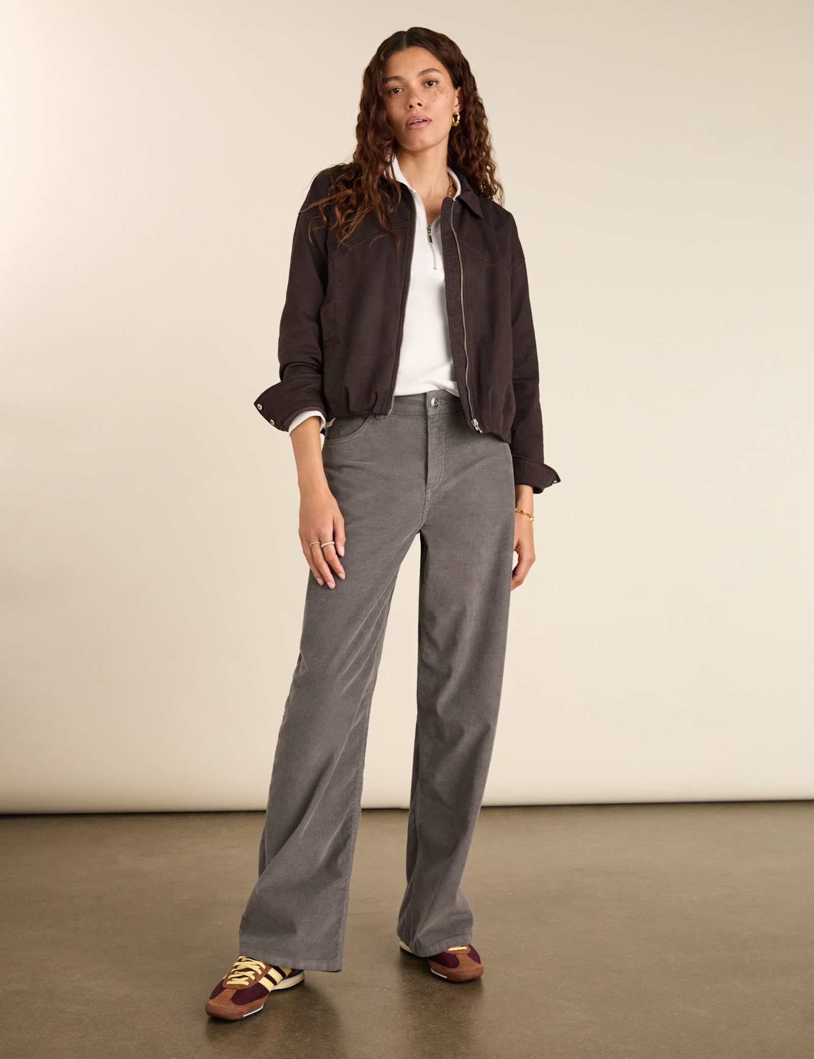 Cotton Rich Wide Leg Trousers - image 5