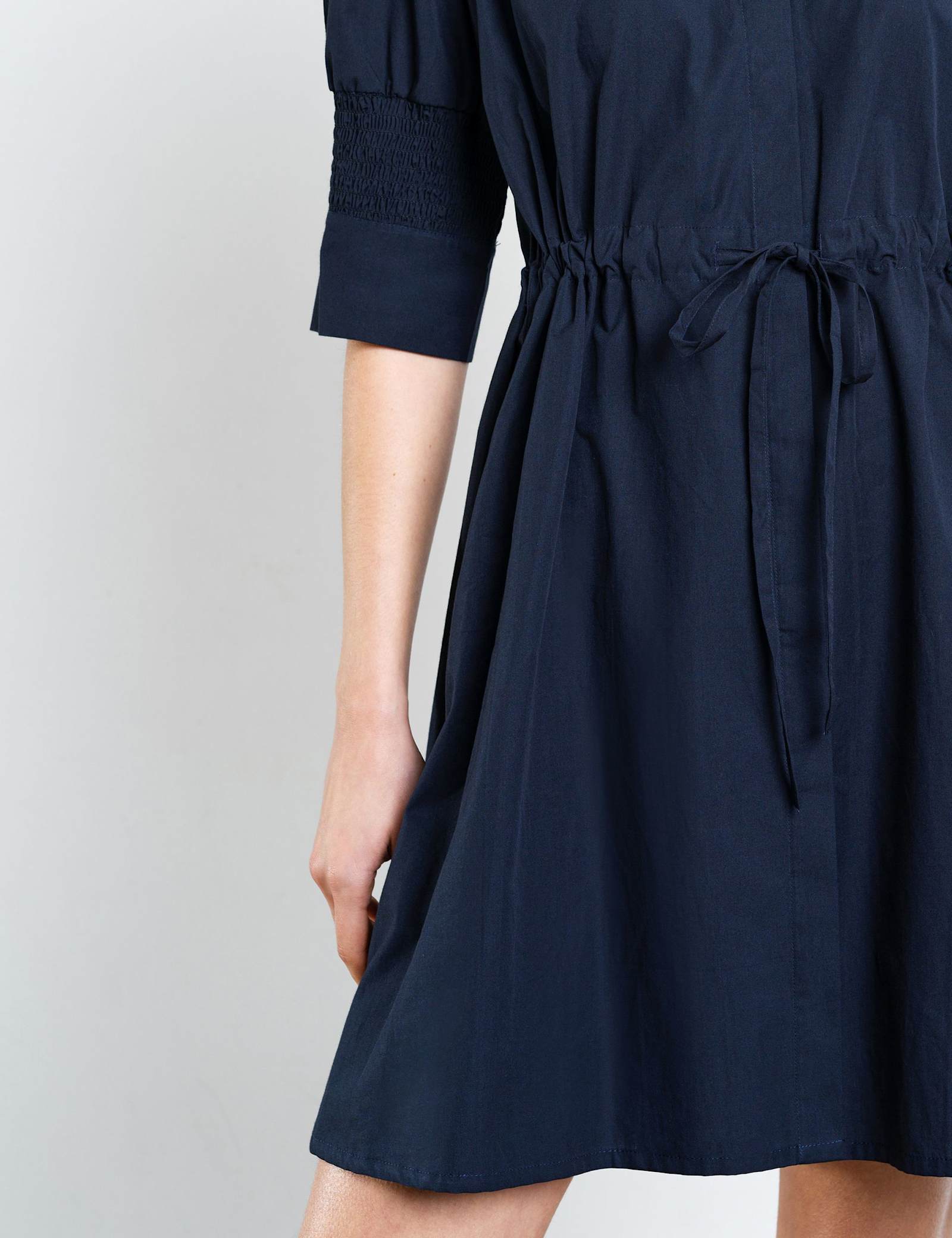 Pure Cotton Tie Waist Mini Shirt Dress - image 3