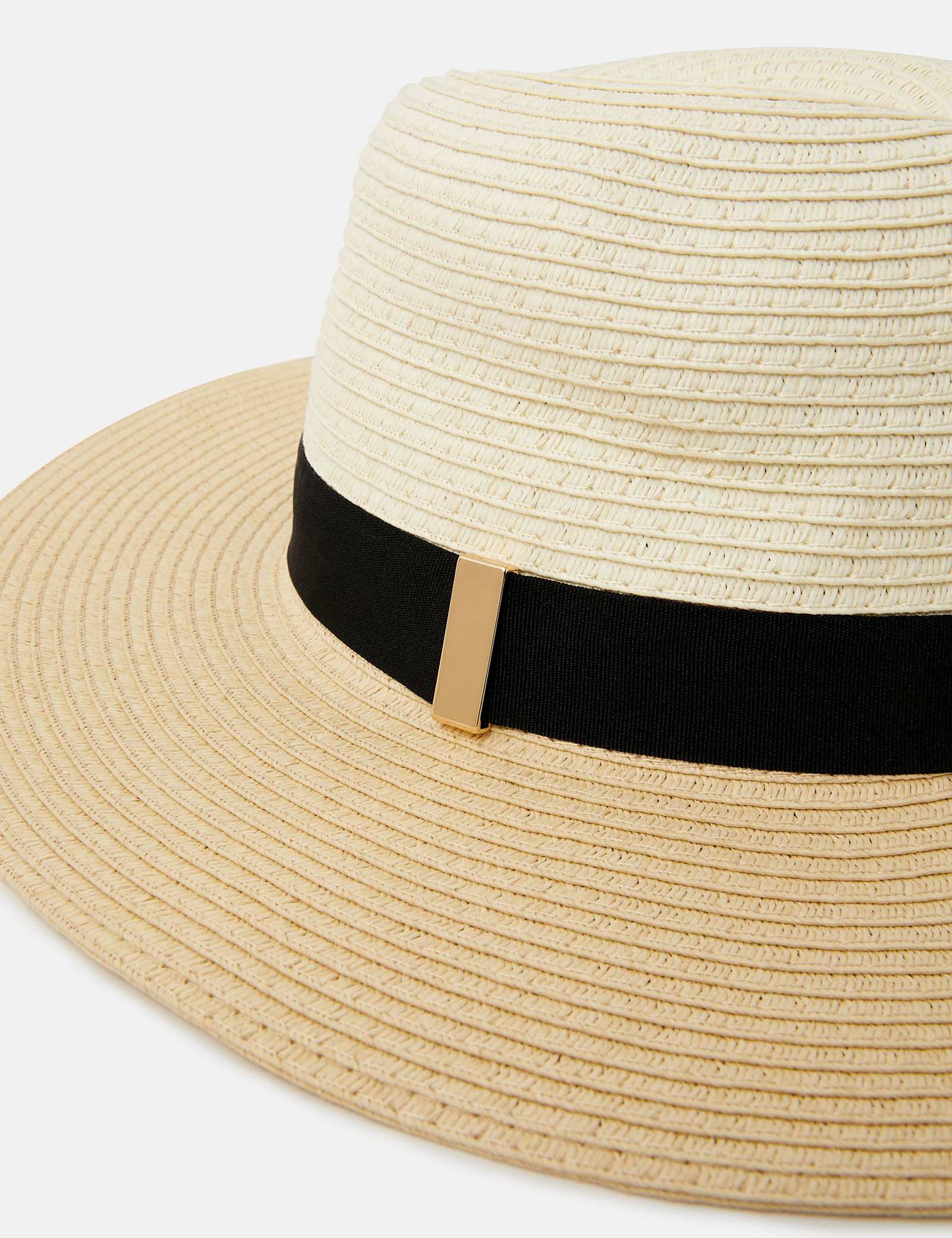 Straw Fedora Hat - image 2